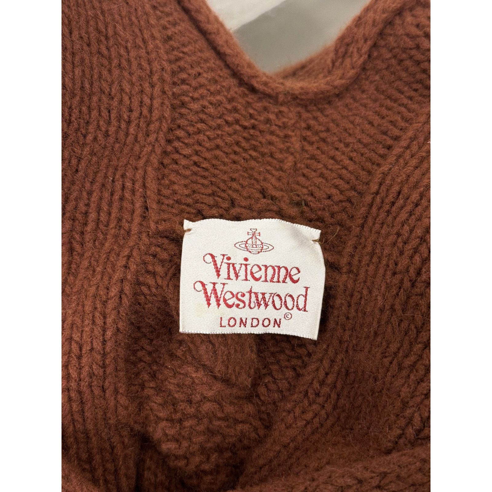 Vivienne Westwood A/W2004 V. Westwood deconstructed cable knit straps sweater Size M / US 6-8 / IT 42-44 - 10 Thumbnail
