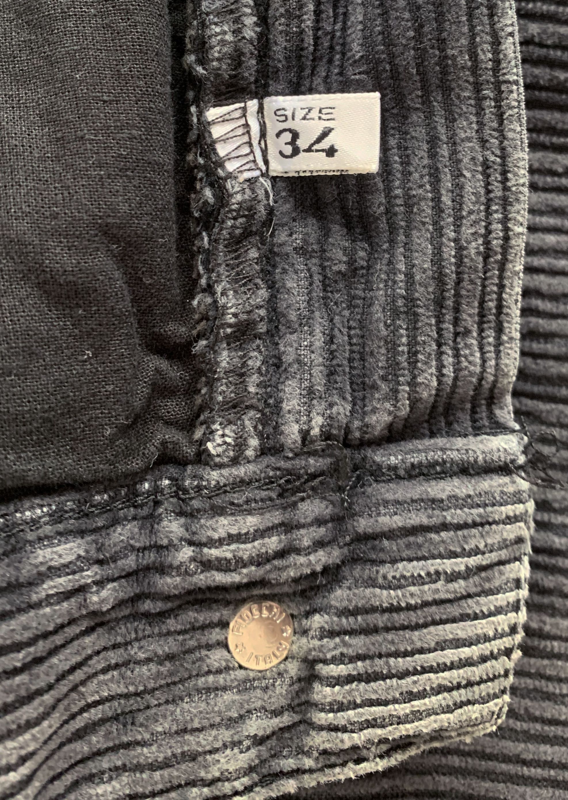 Emporio Armani Vintage 80s 90s ARMANI JEANS Corduroy Pants Faded Trousers Size US 34 / EU 50 - 9 Thumbnail