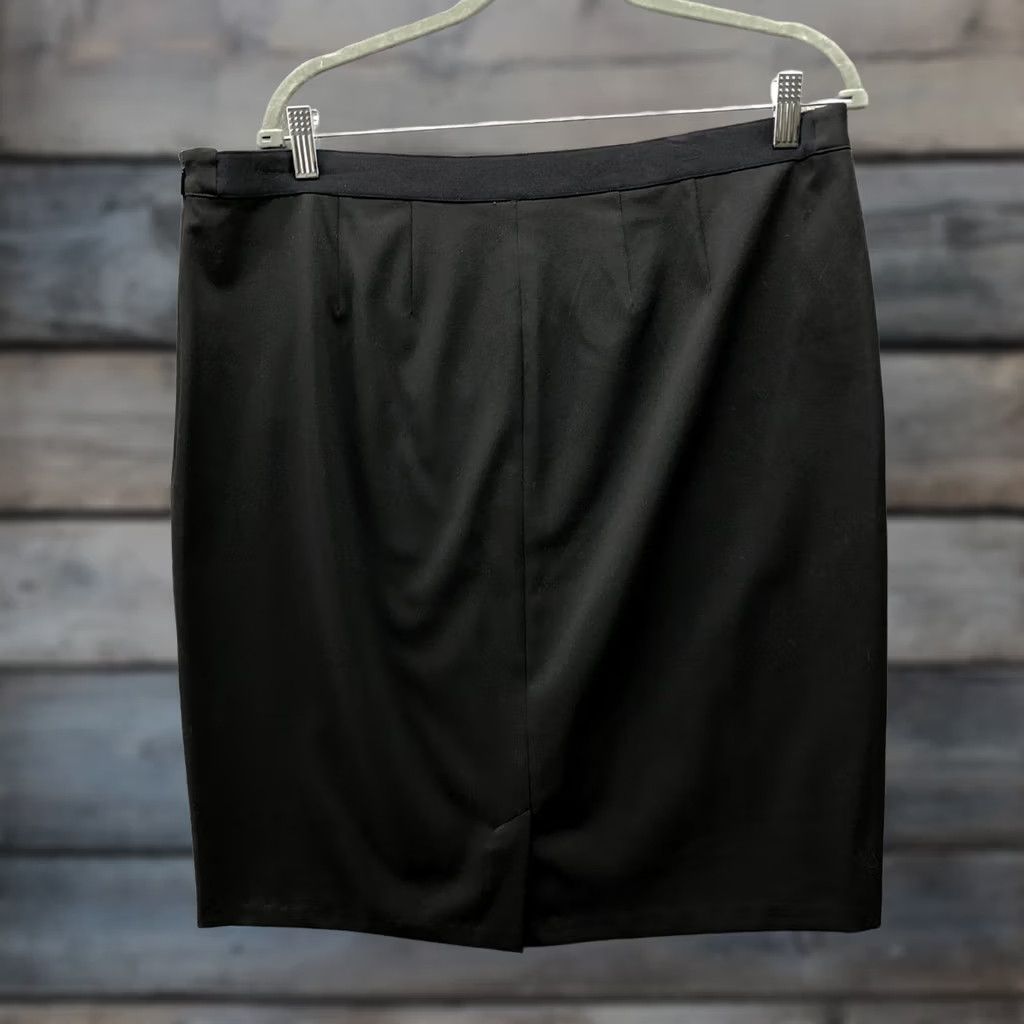 NYDJ NYDJ Olivia Pencil Skirt Womens 14 Black Lift Tuck Stretch Career Office Skirt Women Elevate Formal Workwear Size 36" / US 14 / IT 50 - 1 Thumbnail