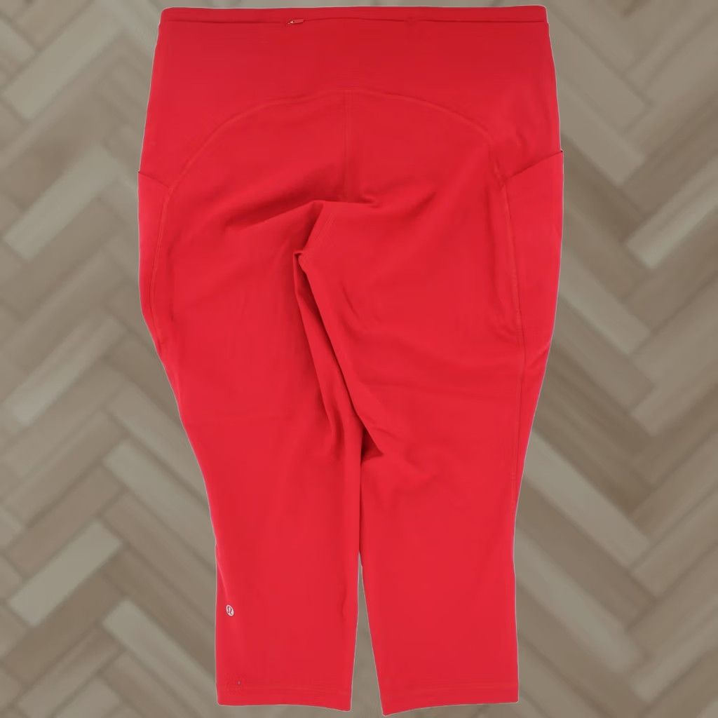 Lululemon Lululemon Swift Speed High Rise Leggings Cropped 21 In Red 16 Plus Size Luxtreme Crop Shirt Leggings Womens Slim Athletic Activewear Size 38" / US 16 / IT 52 - 1 Thumbnail