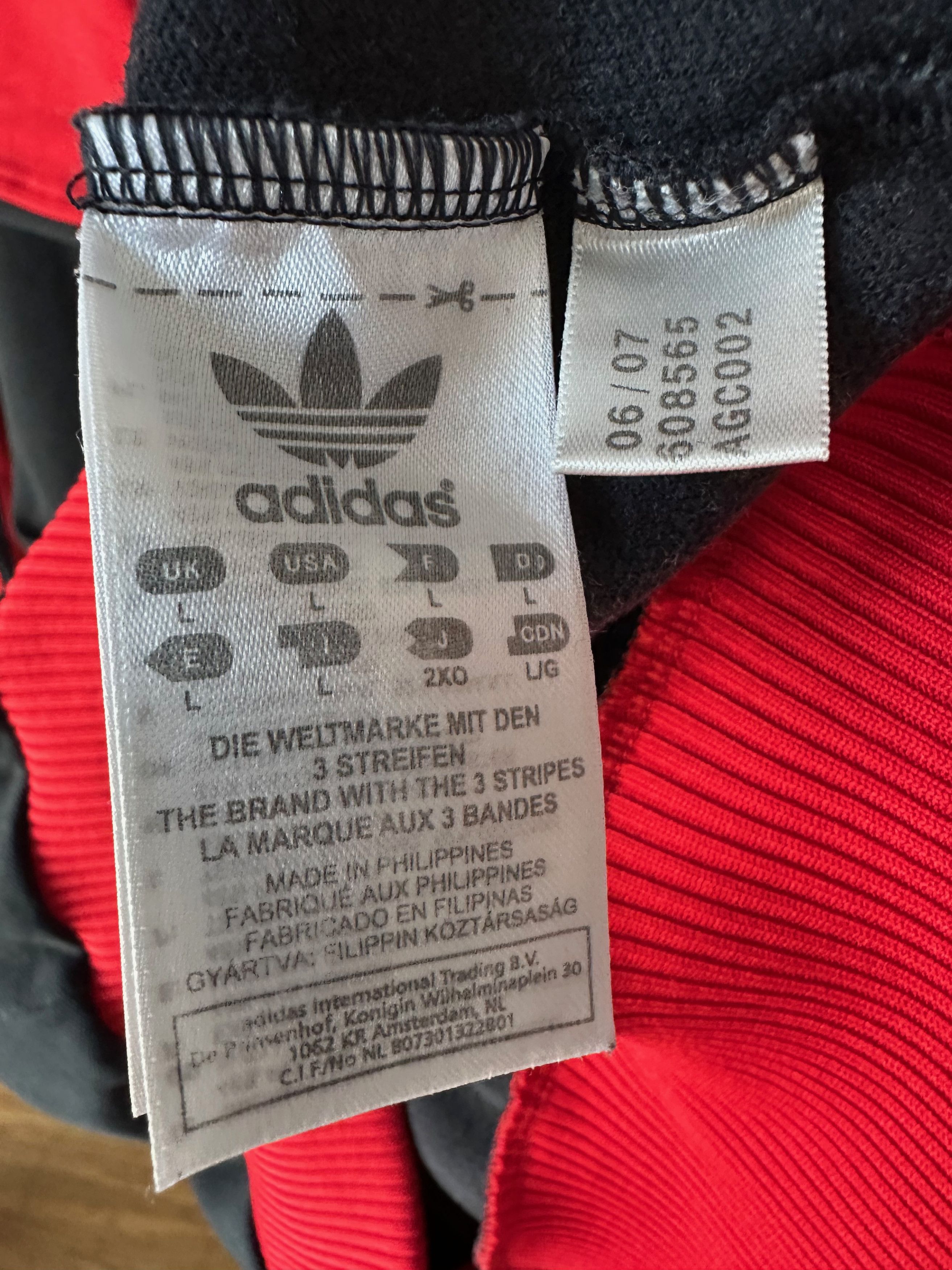 Adidas Adidas Vintage Athletic Track Top Jacket Large Black Red Size US L / EU 52-54 / 3 - 7 Thumbnail