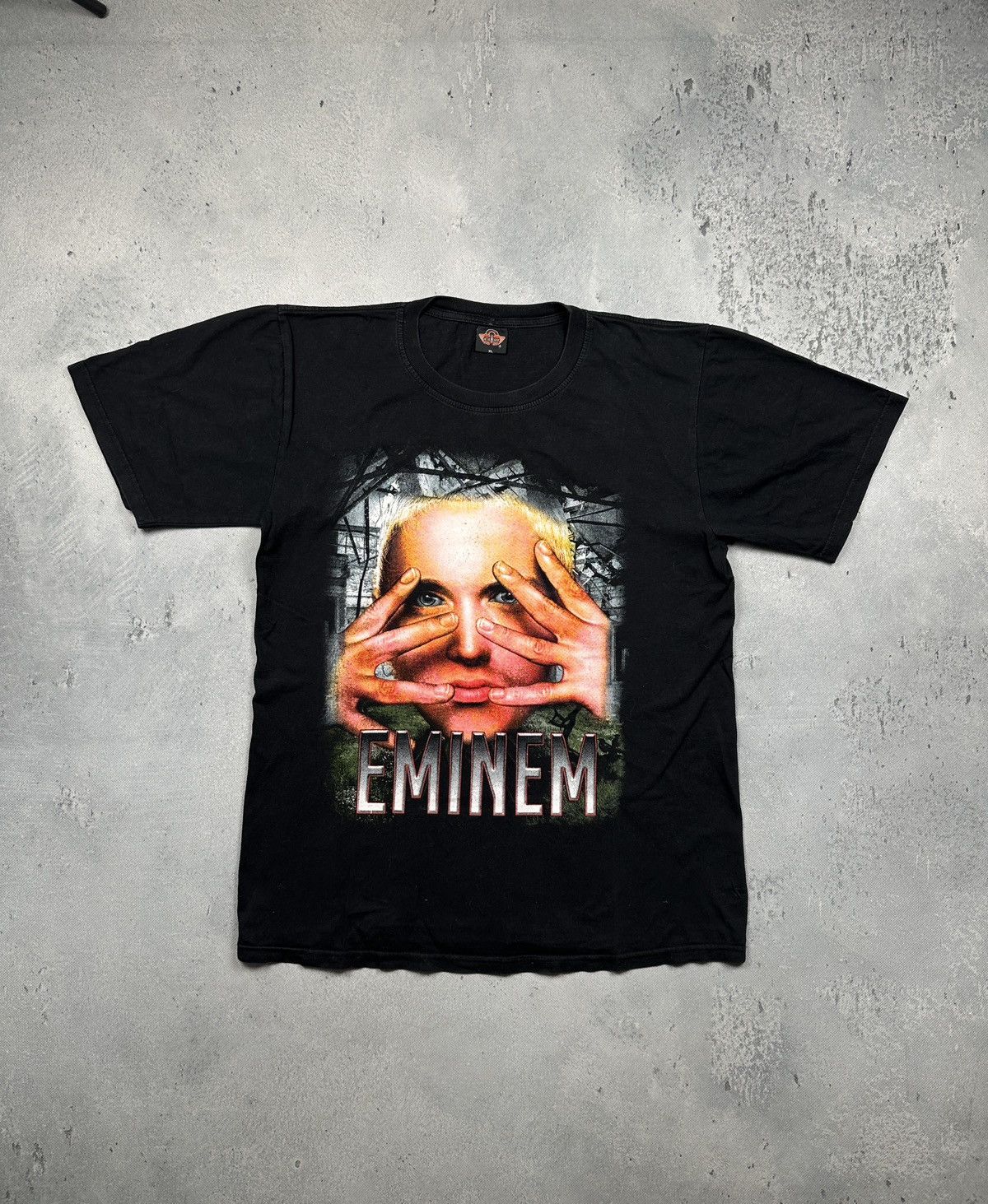 Eminem Vintage Overprint Eminem Graphic Tee Bold Portrait Print 00s Size US L / EU 52-54 / 3 - 10 Thumbnail