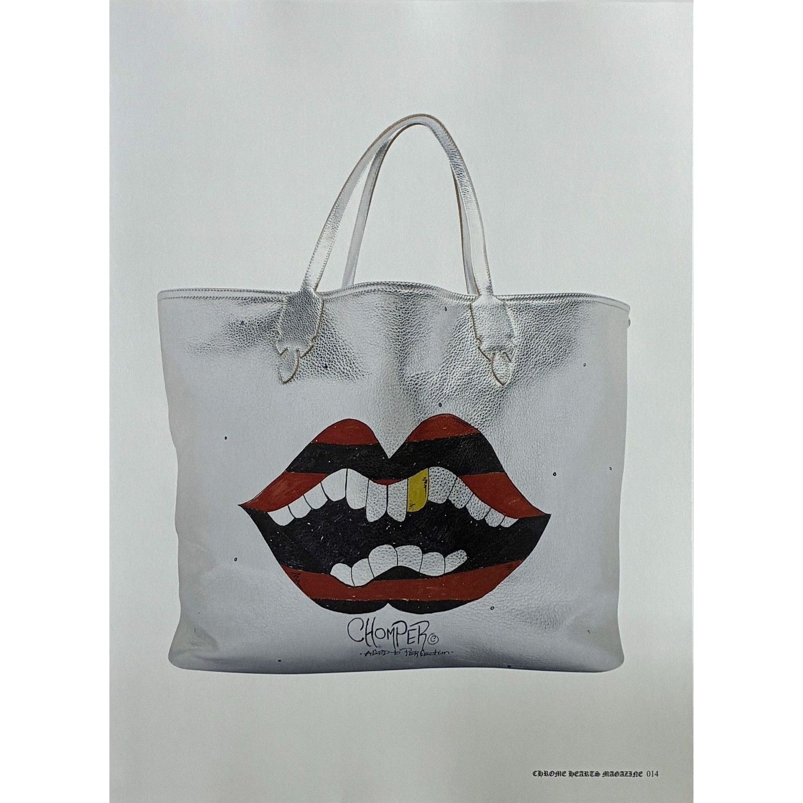 Chrome Hearts × Japanese Brand × Vintage Chrome Hearts white handbag photo Framed poster 9x11 Size ONE SIZE - 2 Thumbnail