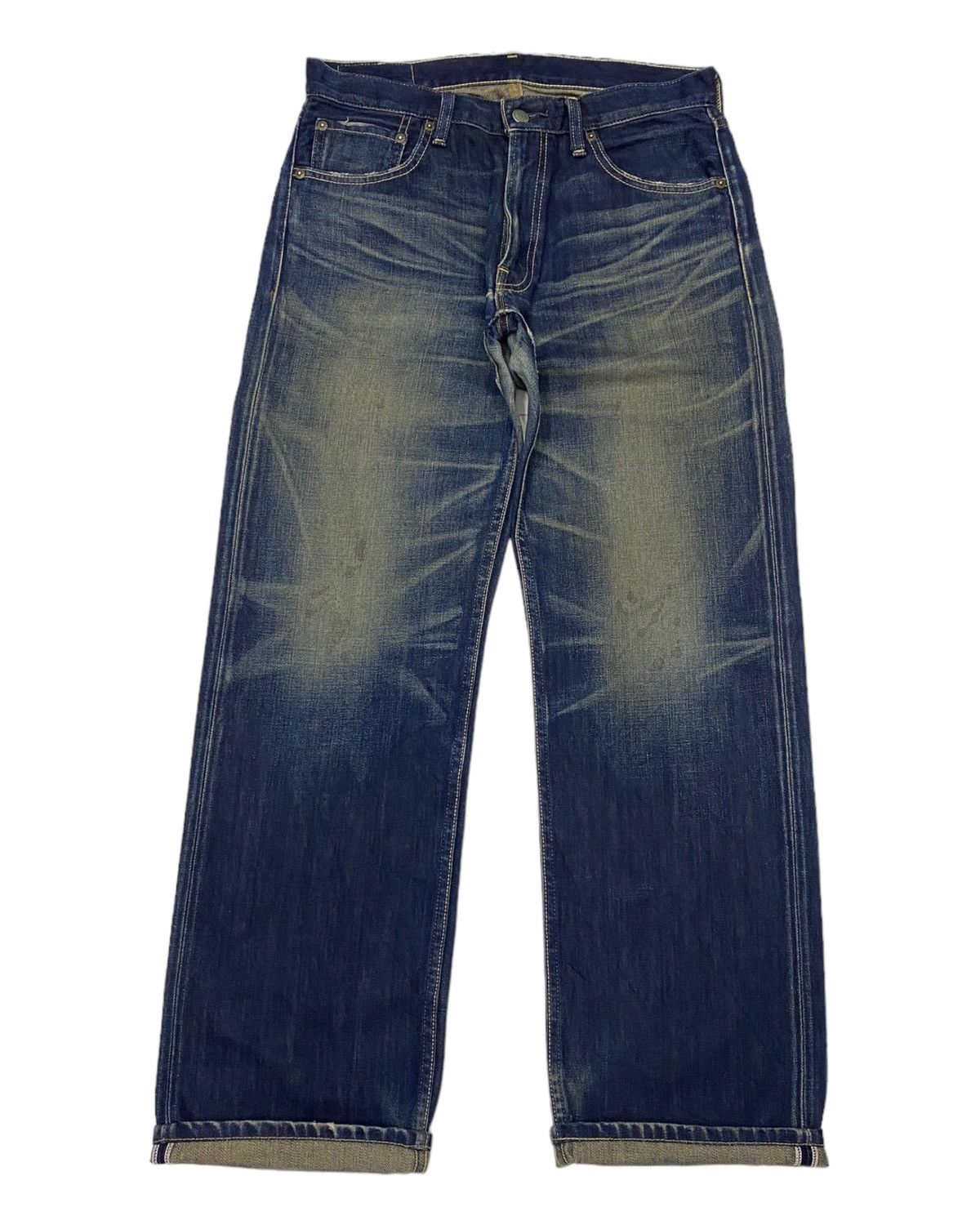 Levi's × Vintage LEVIS 503 MUD WASH BAGGY DISTRESSED SELVEDGE DENIM JEANS Size US 31 - 7 Thumbnail