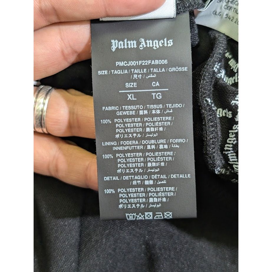 Palm Angels o1rshd1 Spider Web Classic Track Pant in Black Off White Size US 36 / EU 52 - 19 Thumbnail