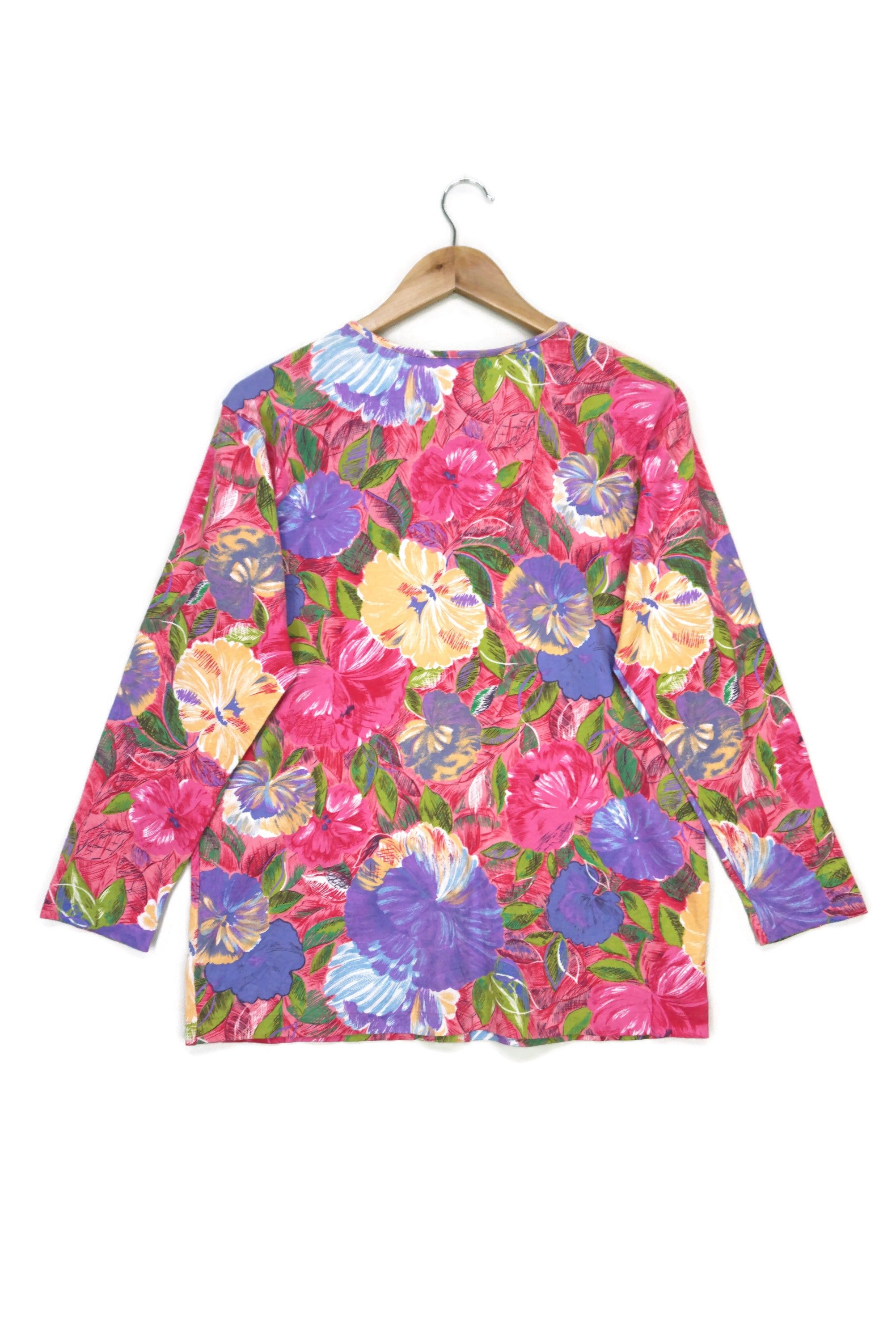 Kenzo Vintage Cardigan Made in Japan Full Print Floral Sweater Size M / US 6-8 / IT 42-44 - 2 Thumbnail