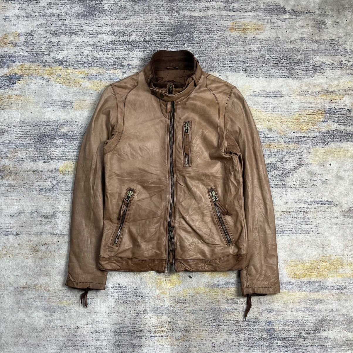 Isamu Katayama Backlash House of blouse biker leather jacket Size US XS / EU 42 / 0 - 1 Thumbnail