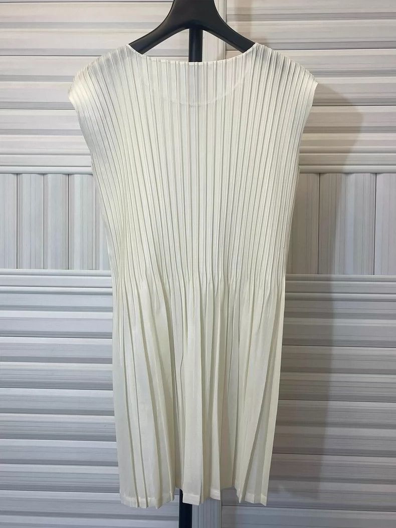 Issey Miyake issey miyake size:3 Beige dress Size S / US 4 / IT 40 - 4 Thumbnail