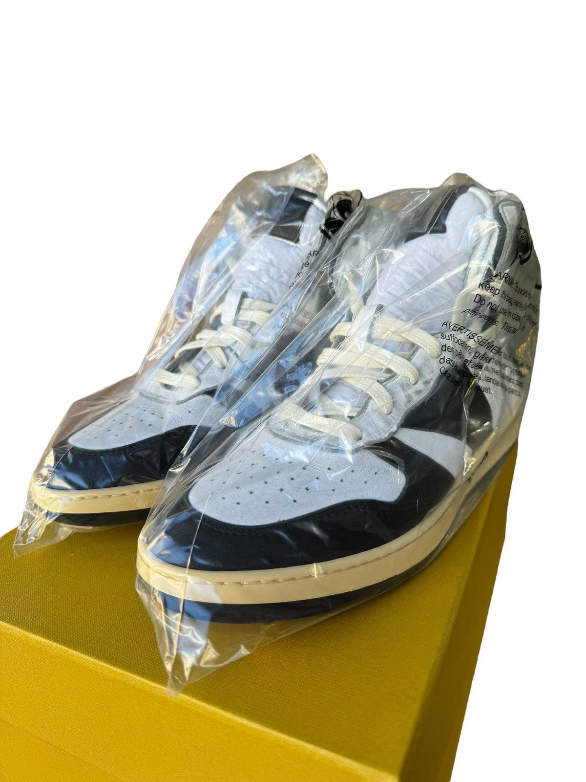 Rhude “Hell Yeah” Rhecess Hi Classic White/Black Size US 10 / EU 43 - 3 Thumbnail