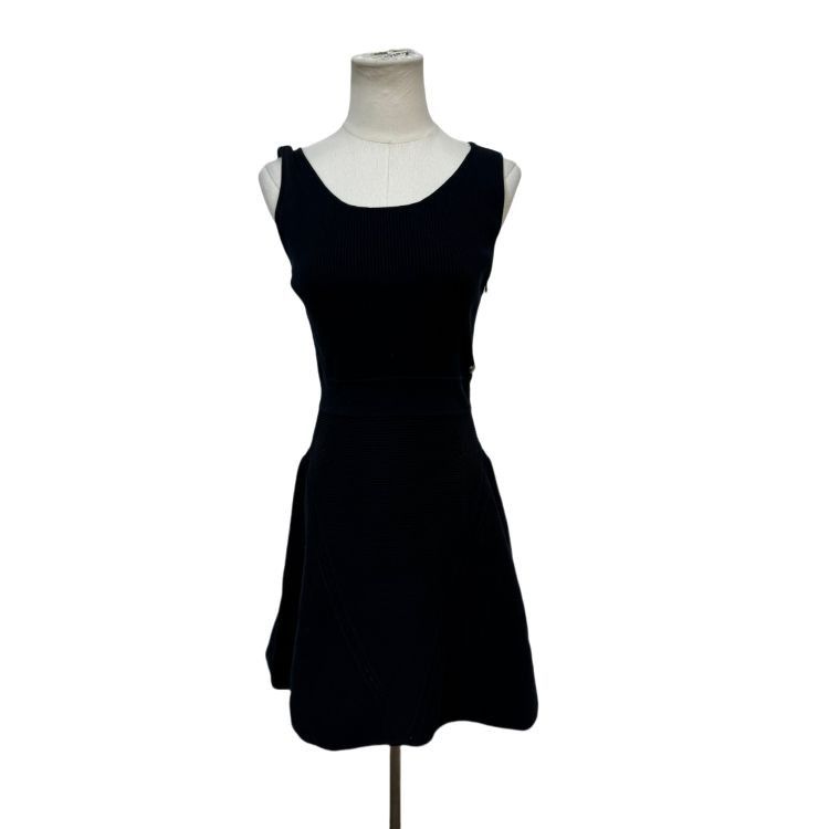 Chanel Chanel Black Ribbed Mini Dress Size 36 Size XS / US 0-2 / IT 36-38 - 1 Thumbnail