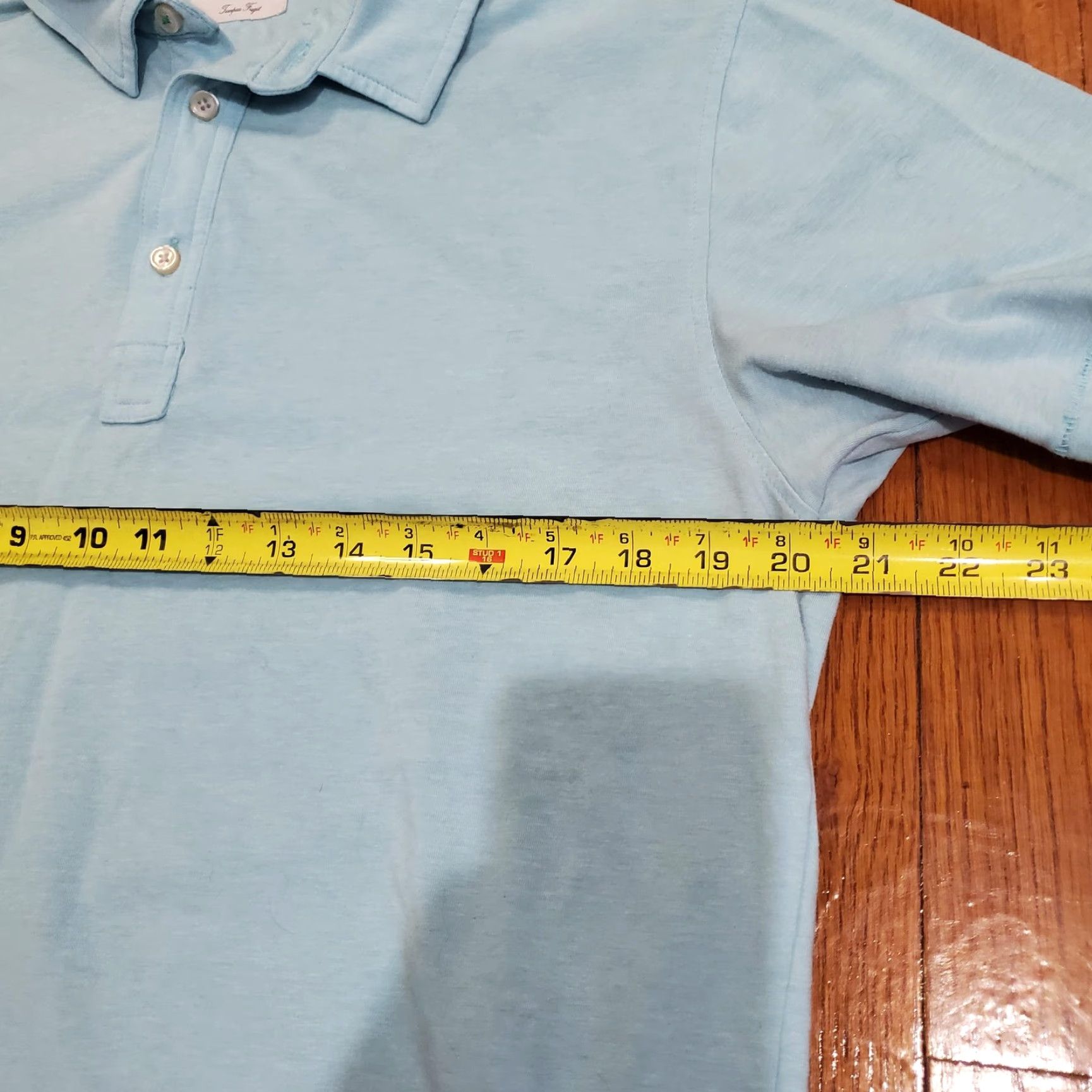 Vintage Linksoul Polo Shirt Mens M Blue Tempus Fugit Golf Performance Stretch Size US M / EU 48-50 / 2 - 7 Thumbnail