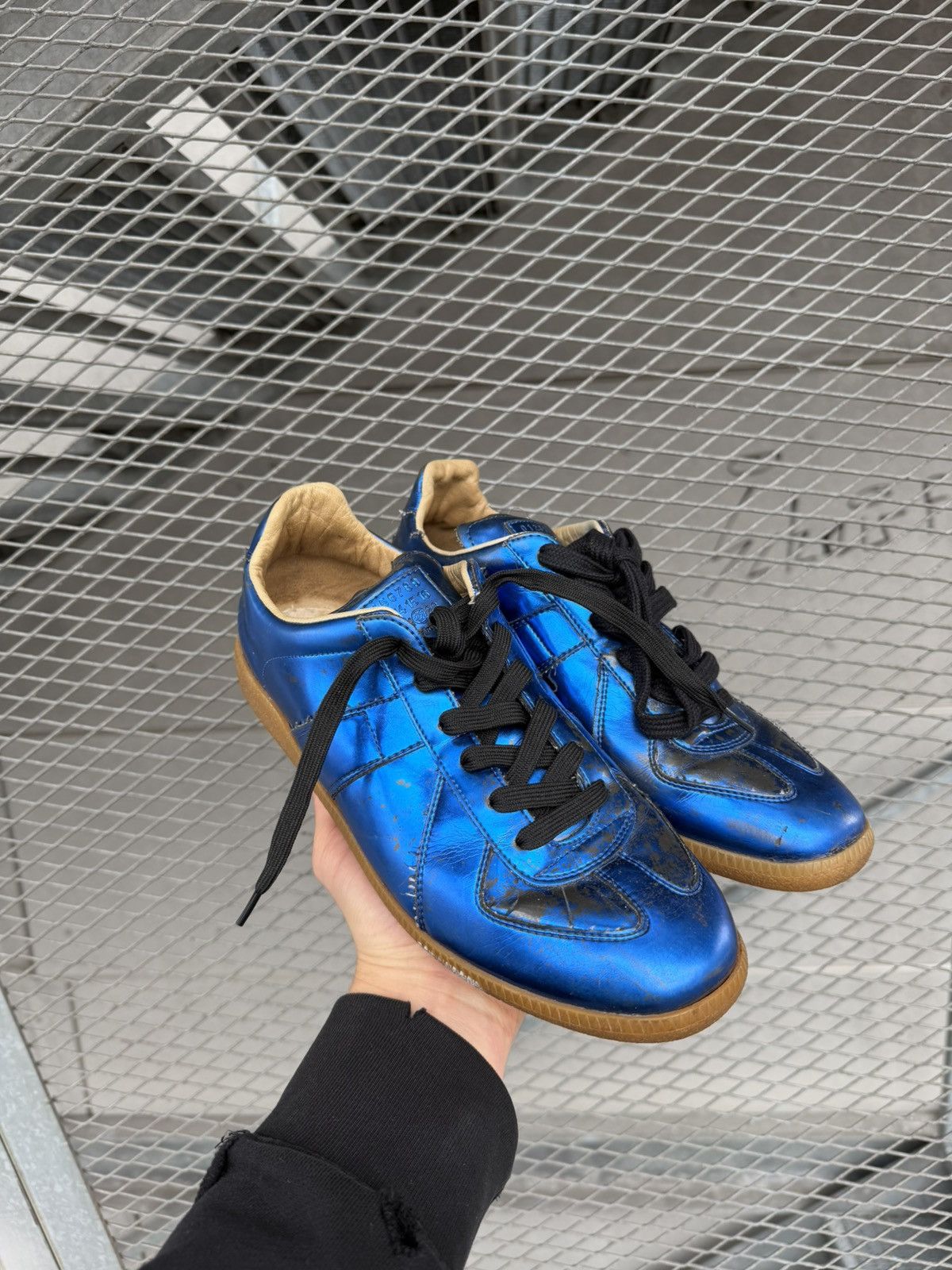 Maison Margiela Maison Margiela GAT Metallic Replica Sneakers Size US 10 / EU 43 - 1 Thumbnail
