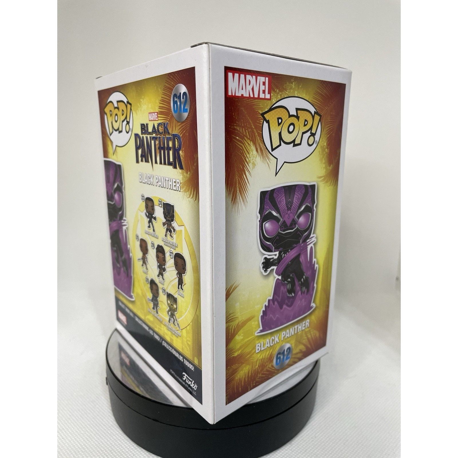 Marvel Comics Funko Pop! Vinyl: Marvel - Black Panther 612 - Glow Size ONE SIZE - 6 Thumbnail