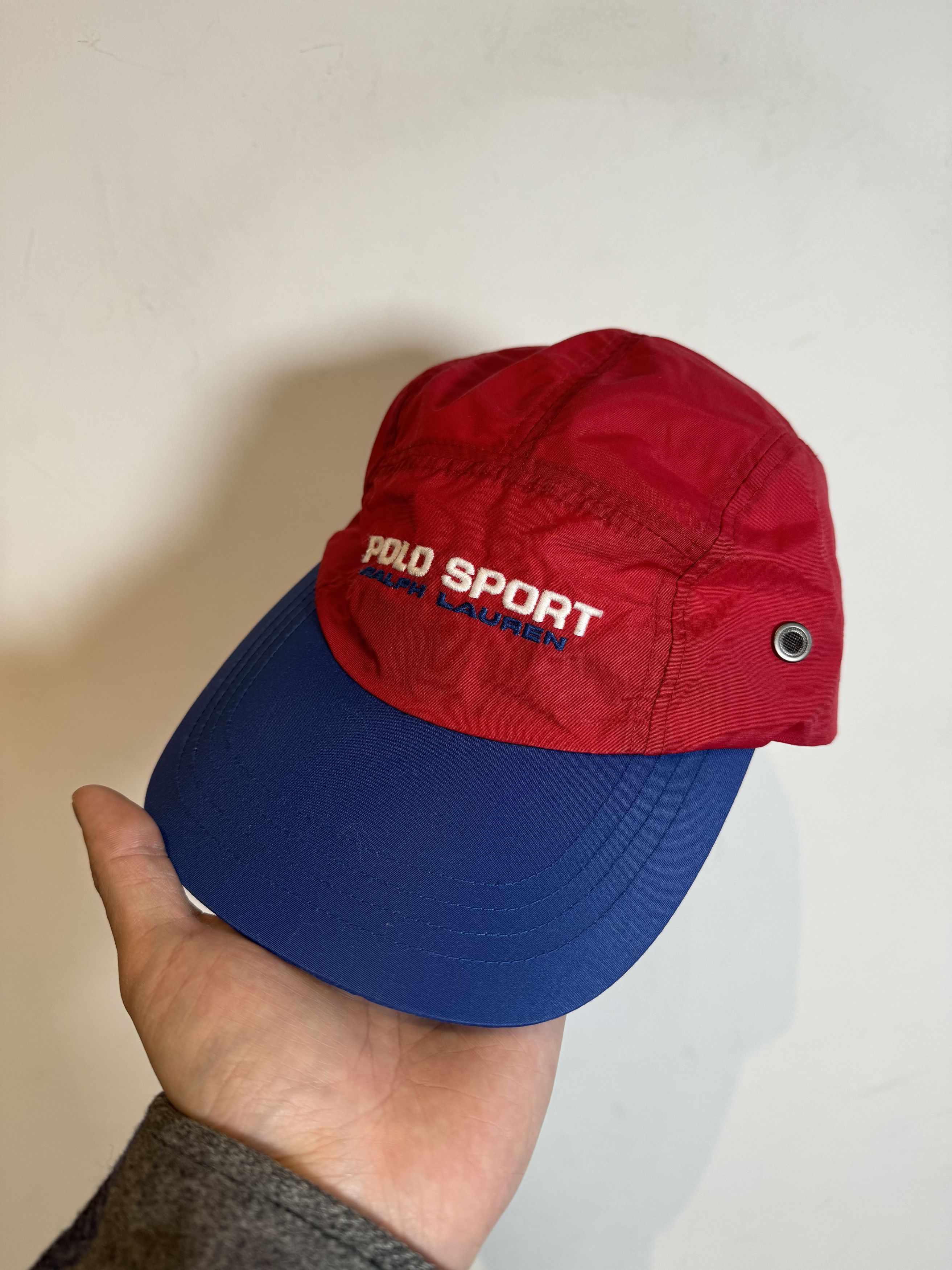 帽子 90s Polo Sport hat Vintage 90s 2 tone Polo Sport hat Ralph Lauren RARE Green