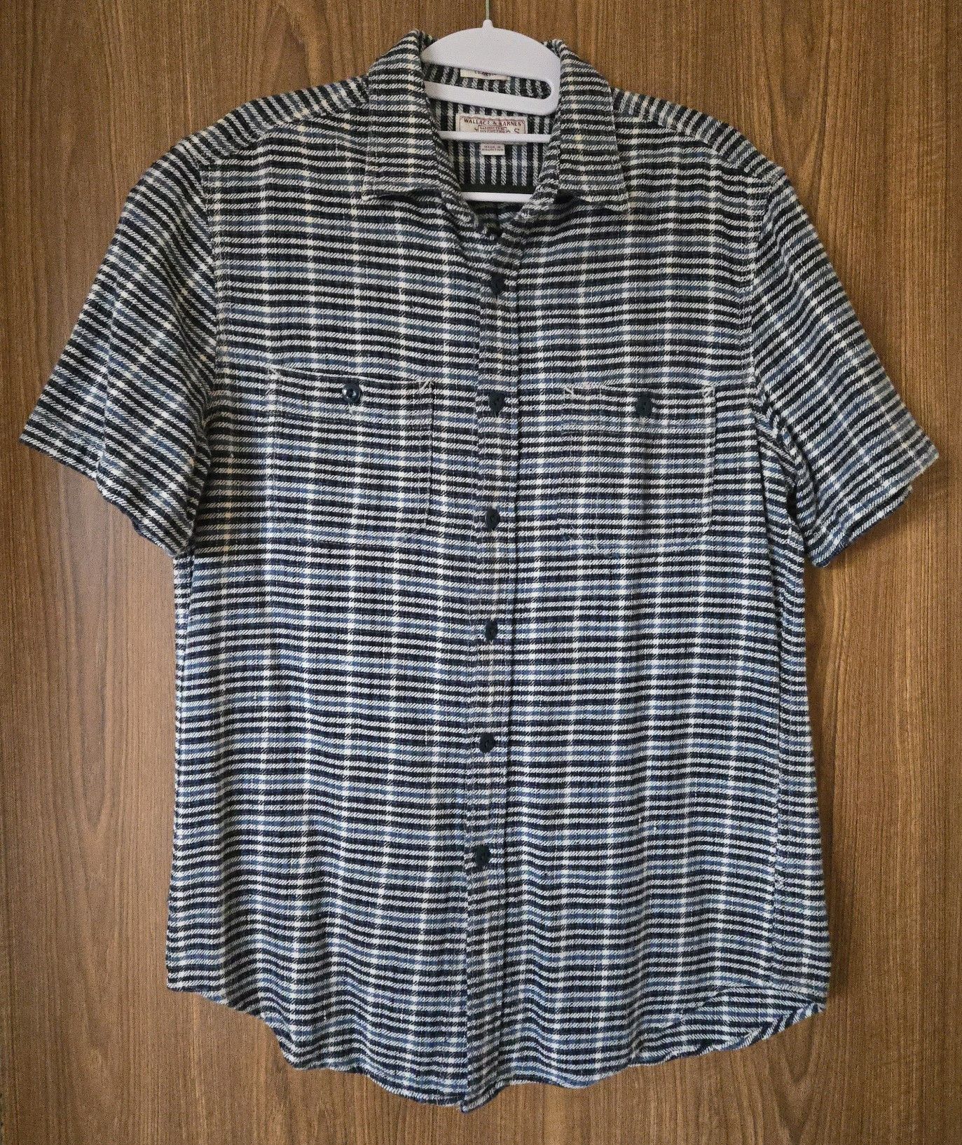 J.Crew Wallace & Barnes short-sleeve slubby twill workshirt Size US S / EU 44-46 / 1 - 1 Thumbnail