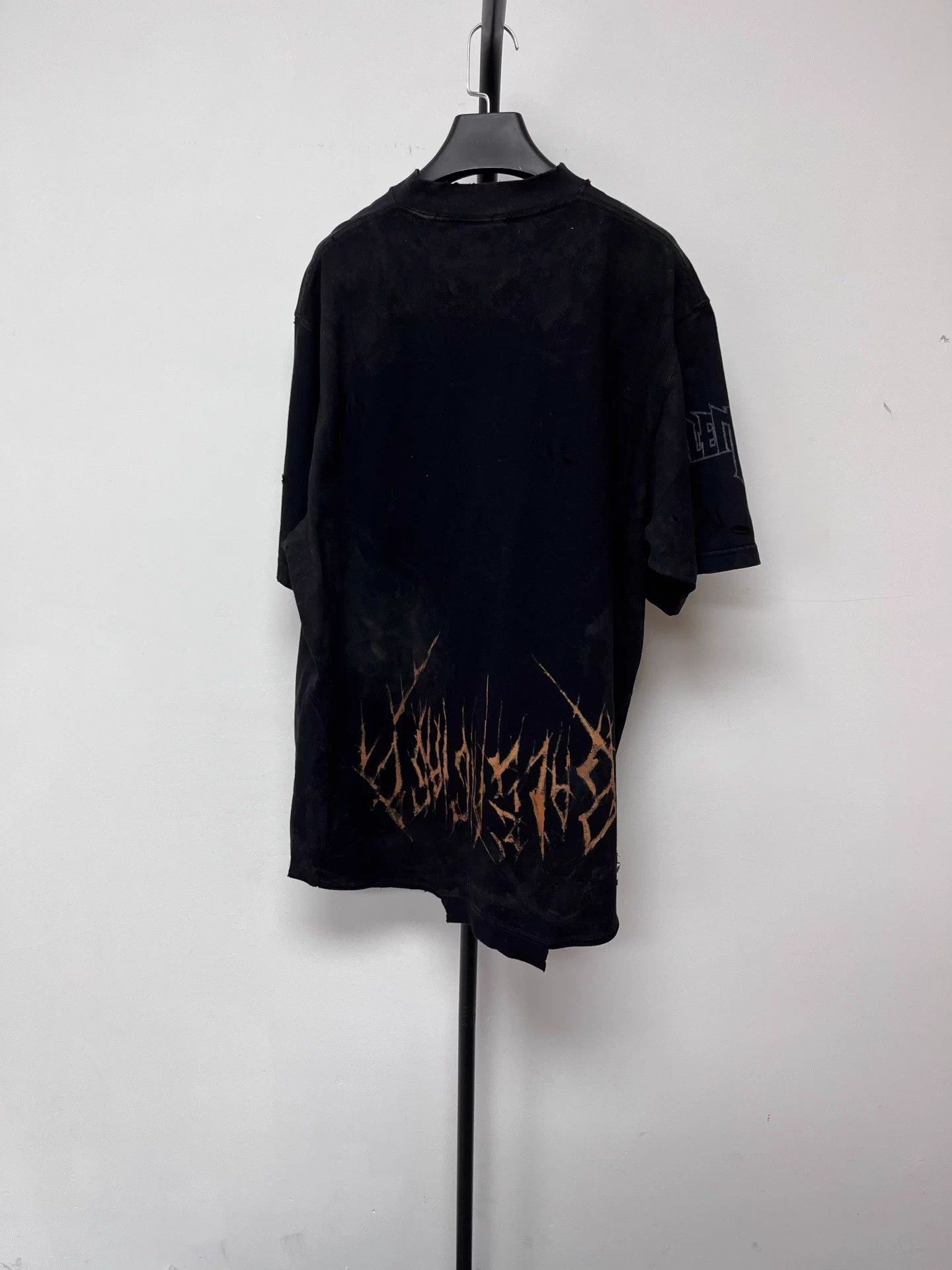 Balenciaga Balenciaga logo print unisex black oversized short tee 2 Size US M / EU 48-50 / 2 - 2 Thumbnail