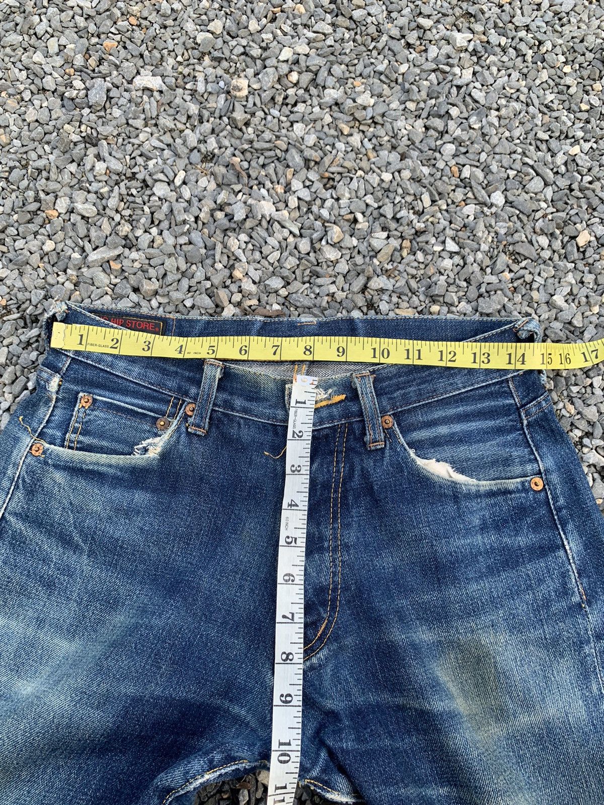 Kapital VTG PIG HIP STORE SELVEDGE RUSTY JAPANESE DISTRESSED DENIM Size US 30 / EU 46 - 14 Thumbnail
