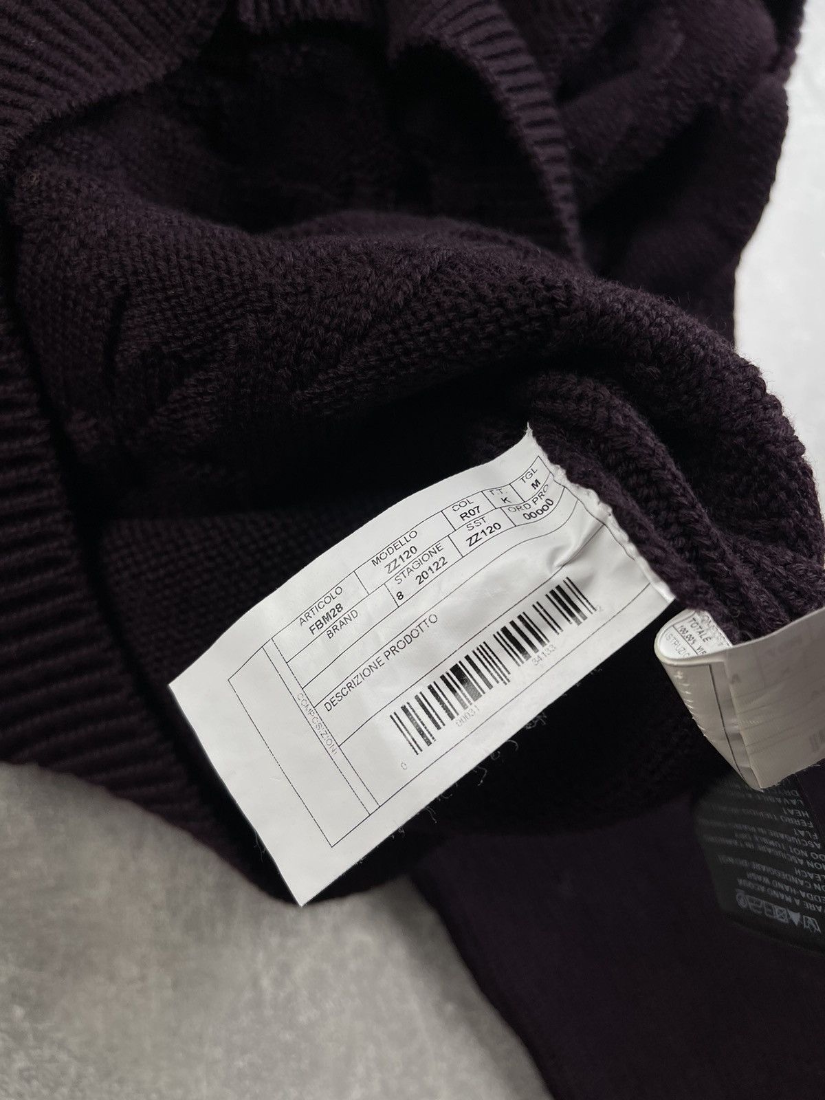 Z Zegna Z Zegna Wool High Neck Knited Burgundy Sweater Made in IT Size US M / EU 48-50 / 2 - 13 Thumbnail
