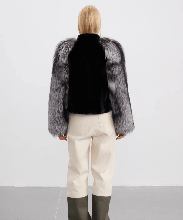 Other Blackglama Mink & Silver Fox Jacket Size L / US 10 / IT 46 - 4 Thumbnail