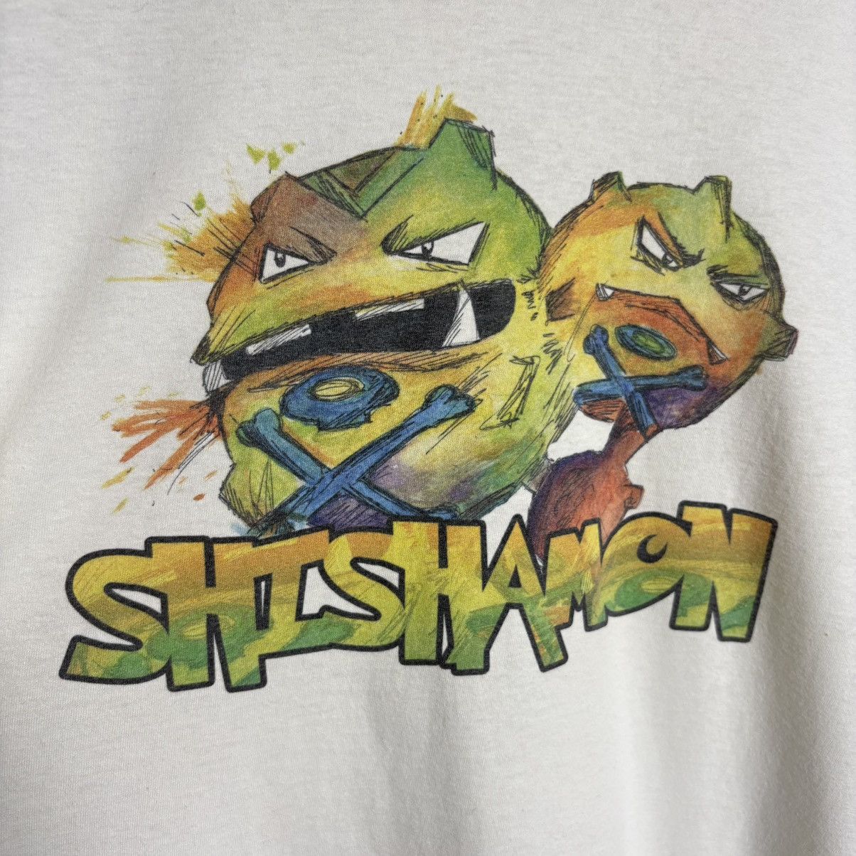 Anime Vintage Shishamon Parody Pokemon Anime Japanese Band Tee Size US L / EU 52-54 / 3 - 2 Thumbnail