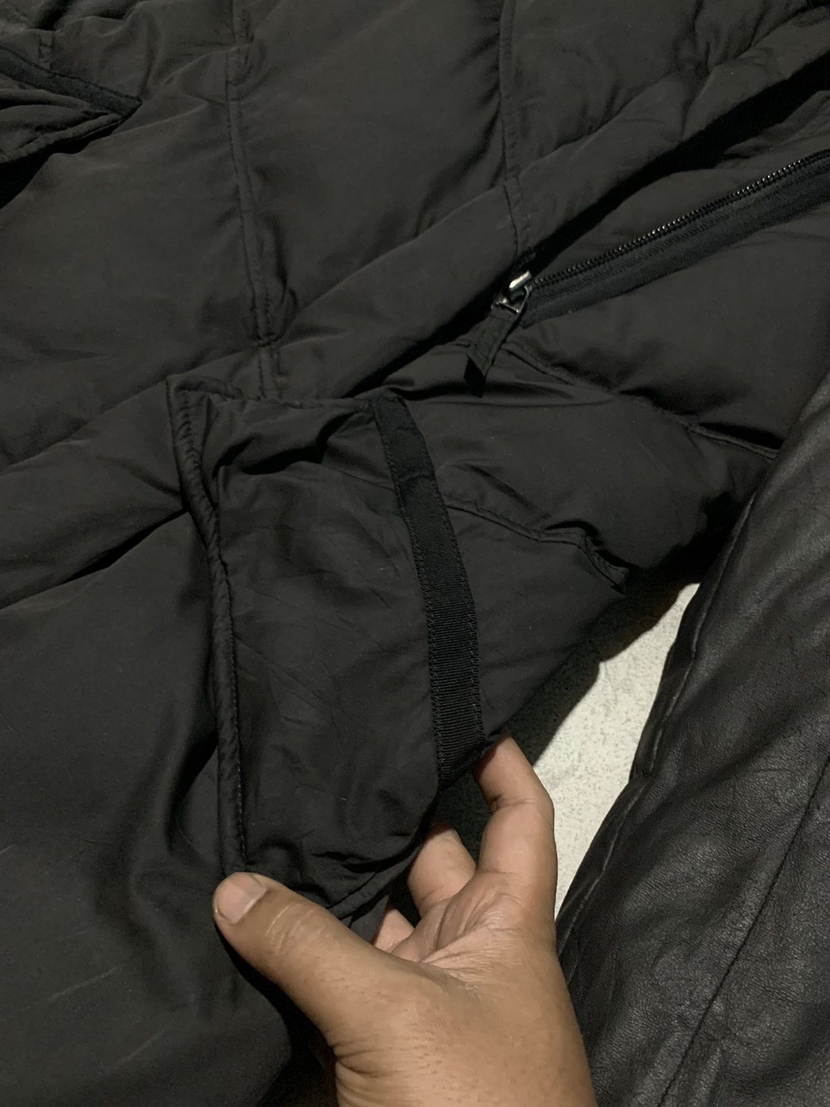 Ekam Unknown asymmetrical puffer jacket with lambskin sleeve Size US S / EU 44-46 / 1 - 5 Thumbnail