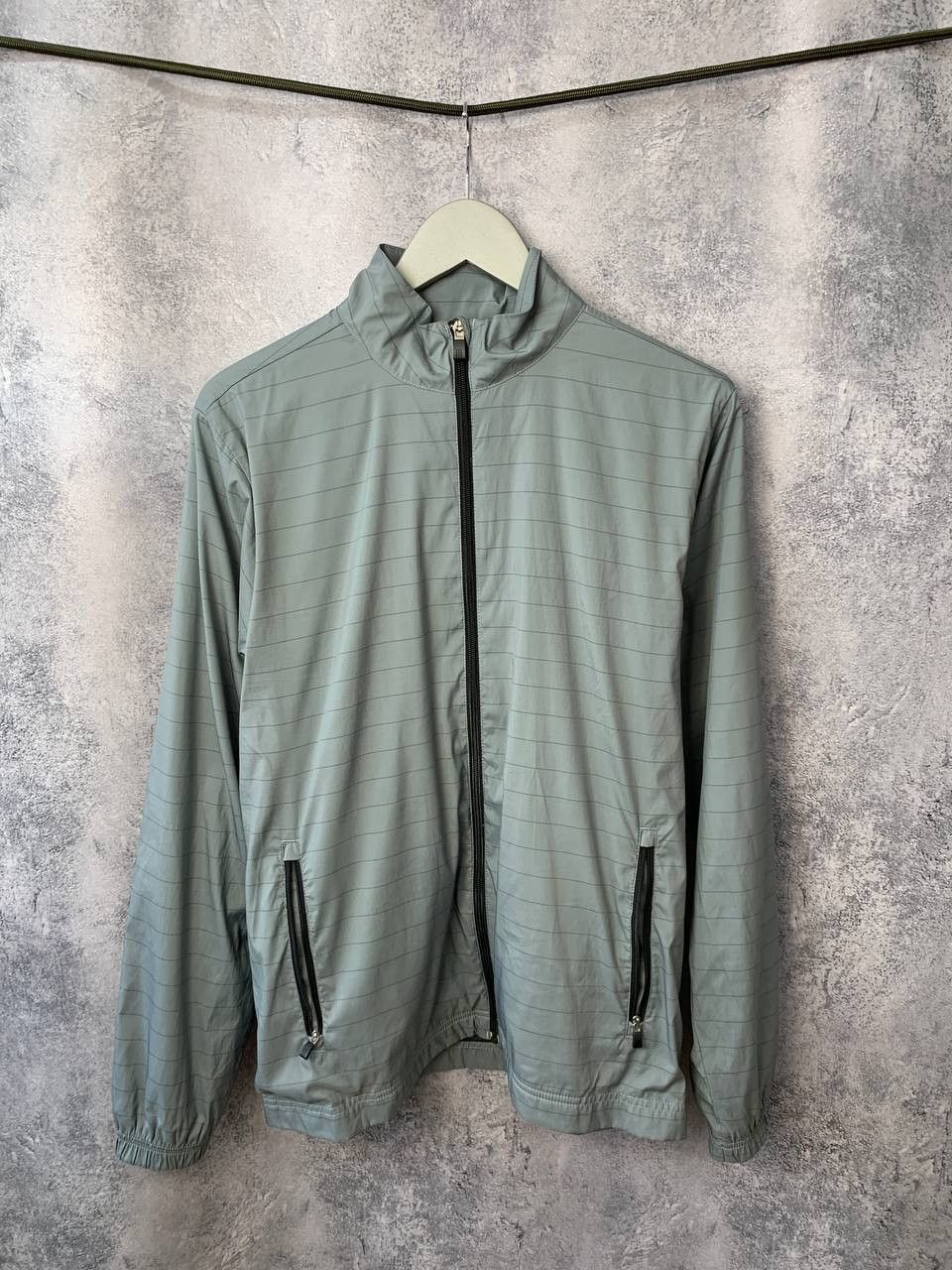 Adidas Adidas Climaproof Vintage 2010 Striped Jacket Gray size M Size US M / EU 48-50 / 2 - 2 Thumbnail