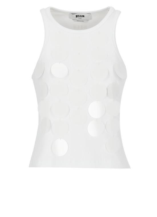 MSGM MSGM Women Tops 3842MDT81 25712001 White Size M / US 6-8 / IT 42-44 - 1 Thumbnail