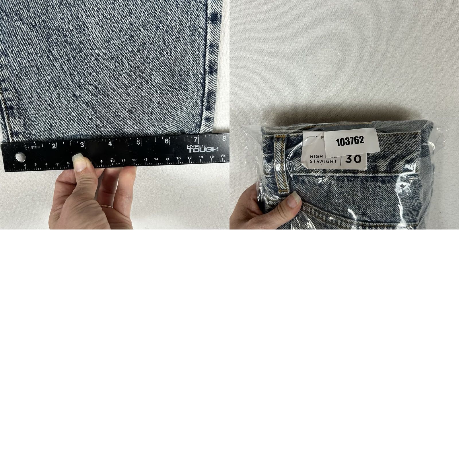 Pacsun VINTAGE Pacsun NEW High Rise Straight Leg Jeans Womens Size 30 Blue Denim Light Wash NWT Size 30" / US 8 / IT 44 - 10 Thumbnail