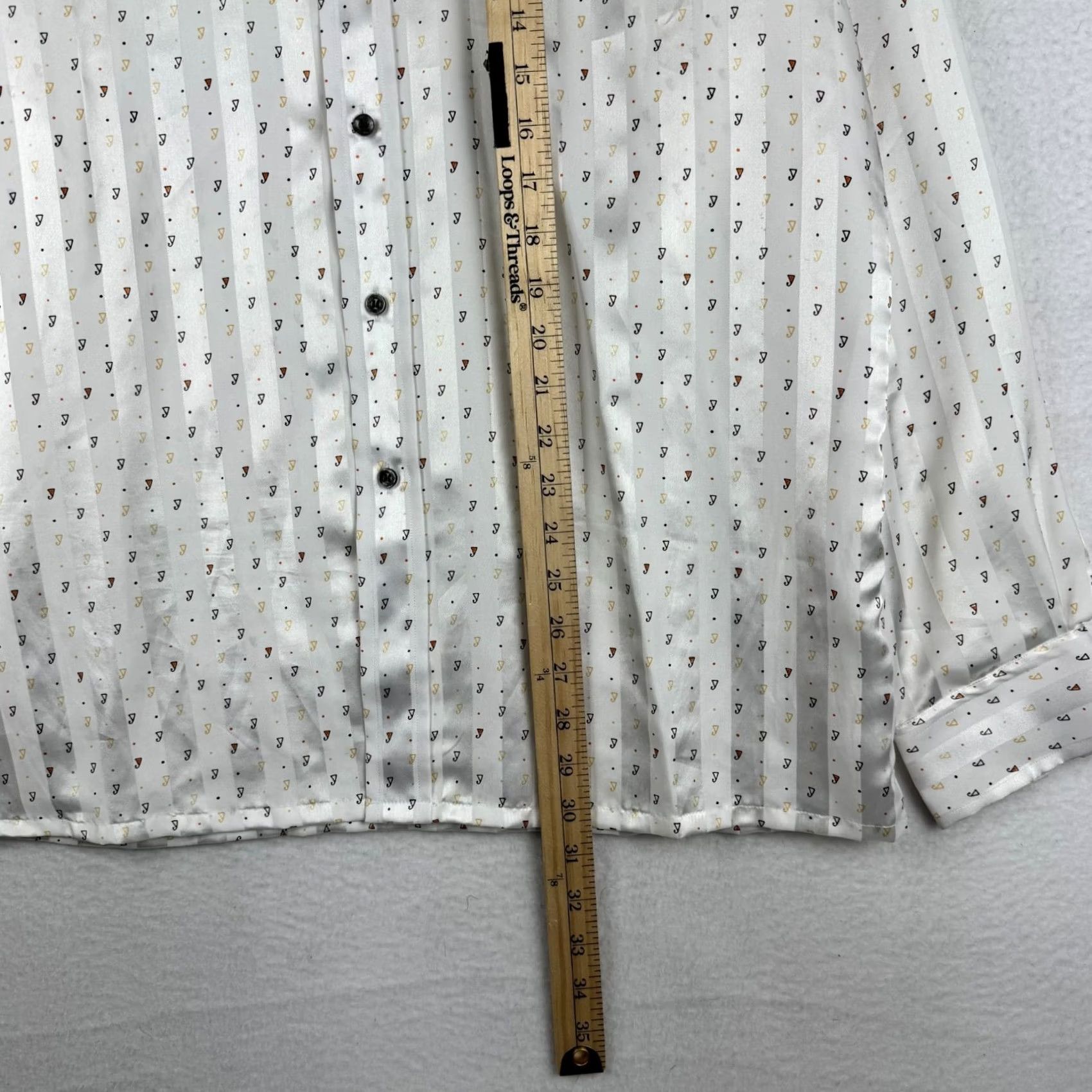 Vintage VINTAGE Givency for Chesa Long Sleeve Shirt Mens L Satin Disco 70s AOP Vintage Size US L / EU 52-54 / 3 - 6 Thumbnail