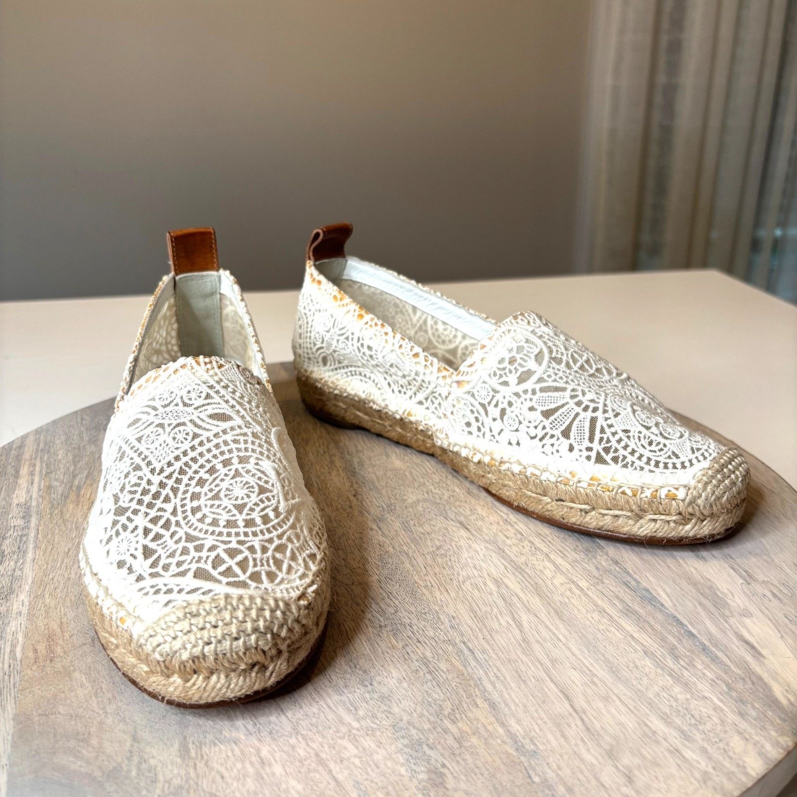 Chloe Chloé Fabri Lace Espadrilles White 38 Women's Shoes NIB Size US 8 / IT 38 - 7 Thumbnail