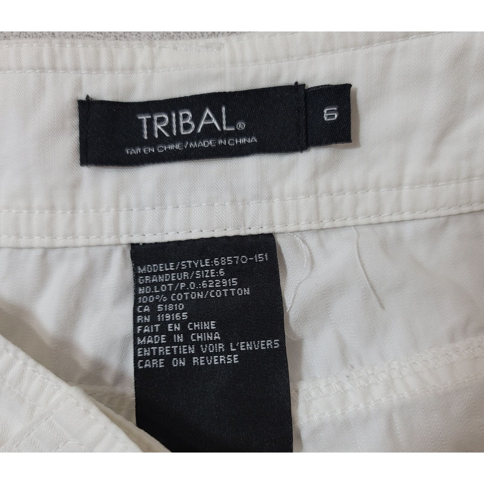 Other Tribal White Embroidered Bermuda Women's Shorts 6 Size 28" / US 6 / IT 42 - 4 Thumbnail