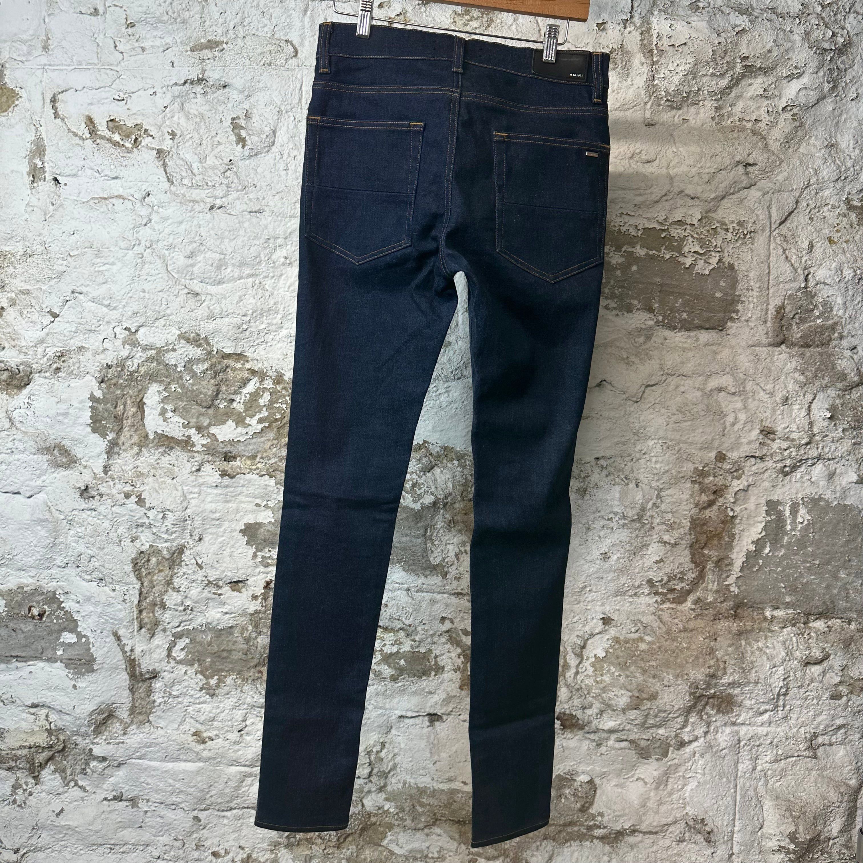 Amiri Amiri Plain Dark Blue Denim Jeans Sz 31 Size US 31 - 2 Thumbnail