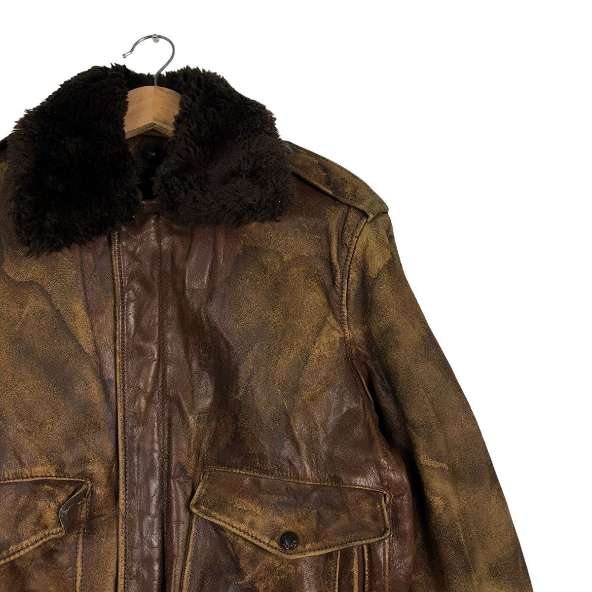 Schott 🔥VINTAGE A2 FLYERS LEATHER JACKET SCHOTT USA SPORTSWEAR Size US M / EU 48-50 / 2 - 4 Thumbnail
