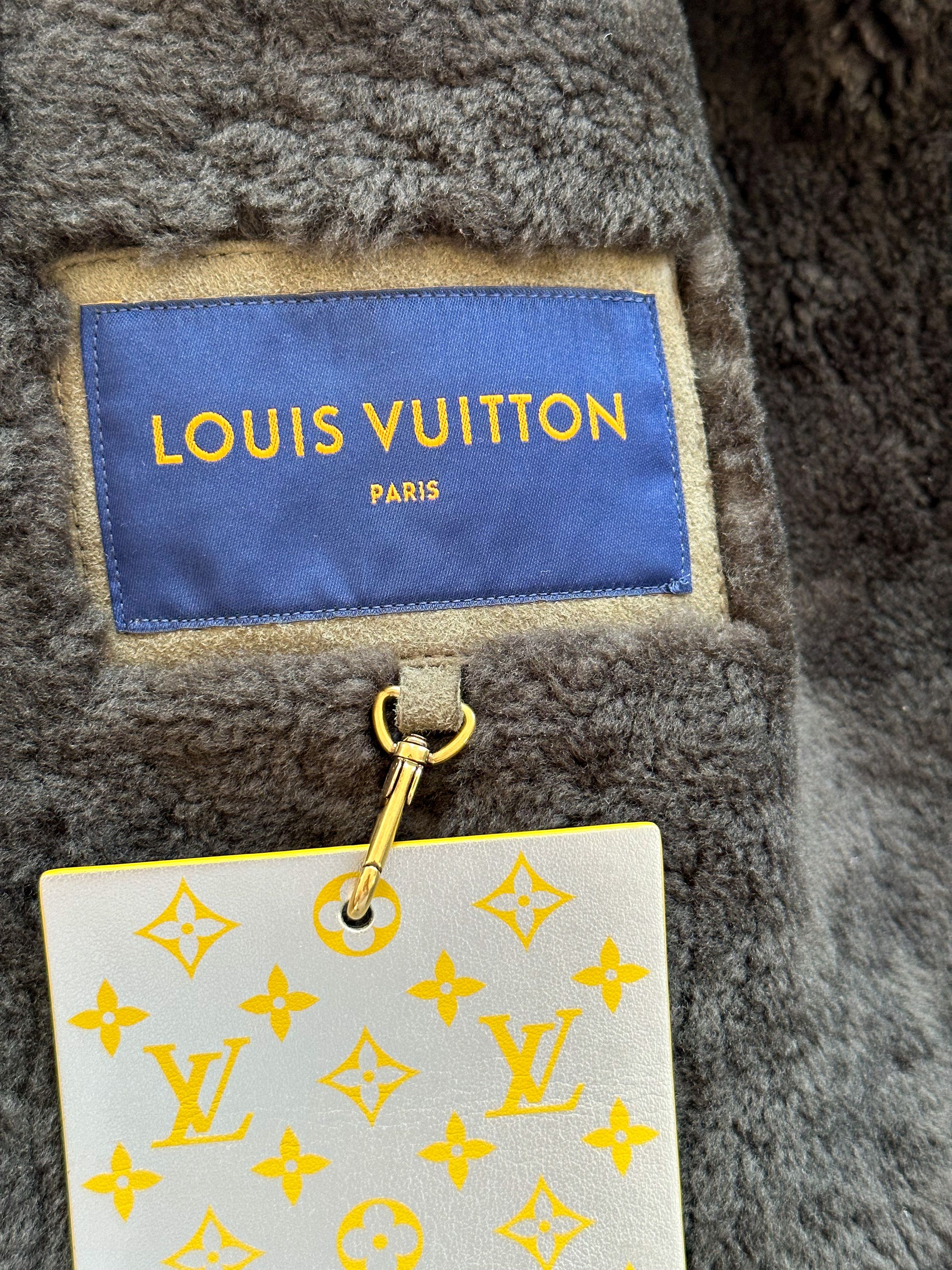 Louis Vuitton Louis Vuitton Olive Monogram Shearling Jacket Size US L / EU 52-54 / 3 - 4 Thumbnail