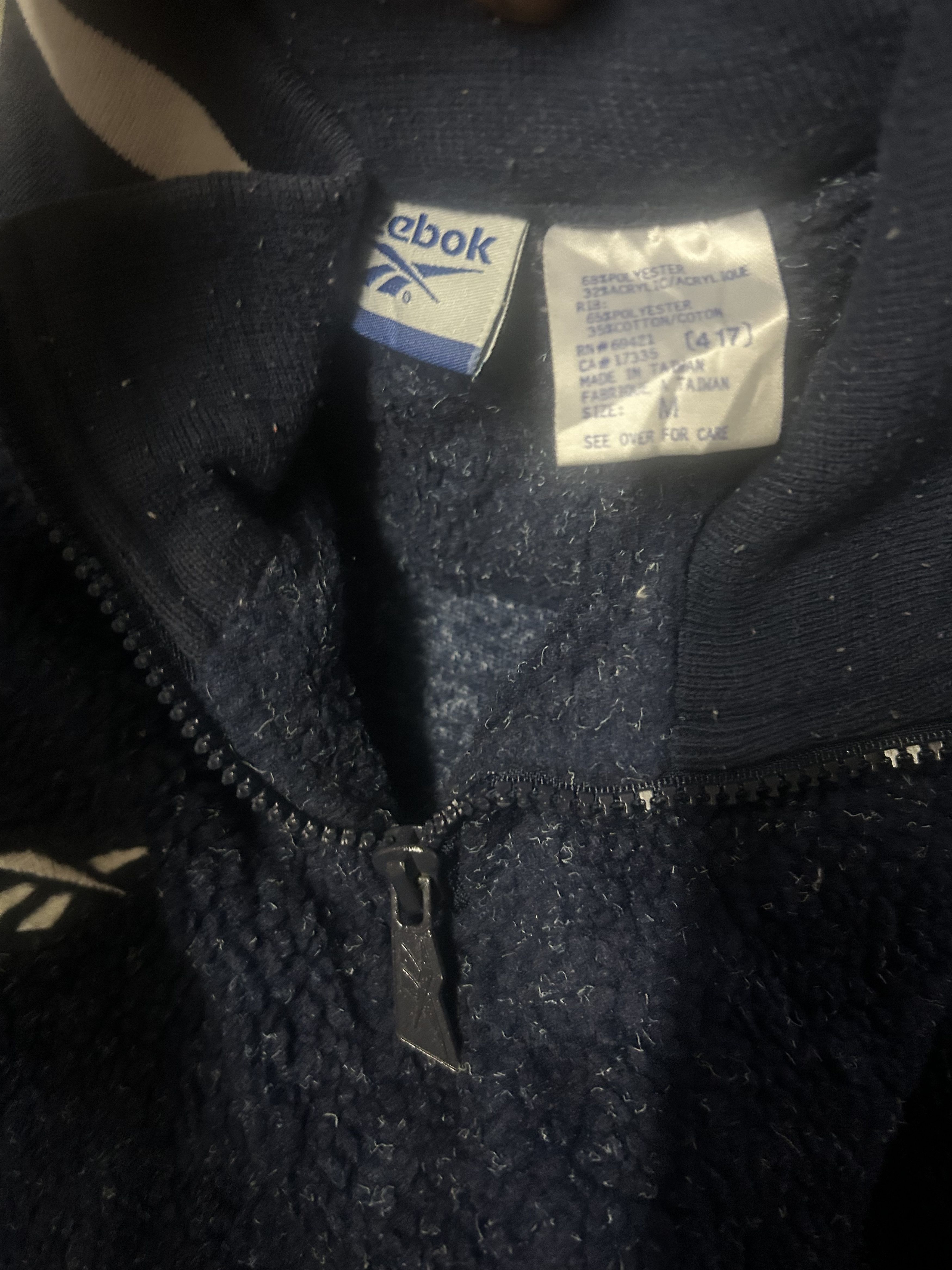 Japanese Brand × Reebok Vintage 90s Reebok fleece Pullover shirt Size US M / EU 48-50 / 2 - 5 Thumbnail