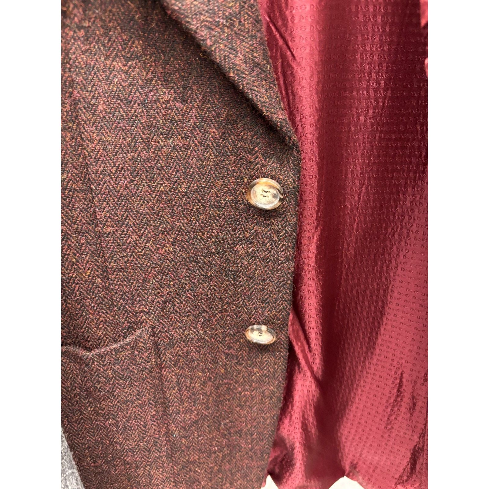 Dolce & Gabbana Dolce & Gabbana Wool Blend Blazer Knit Sleeves 90s IT 50 Size 40R - 3 Thumbnail