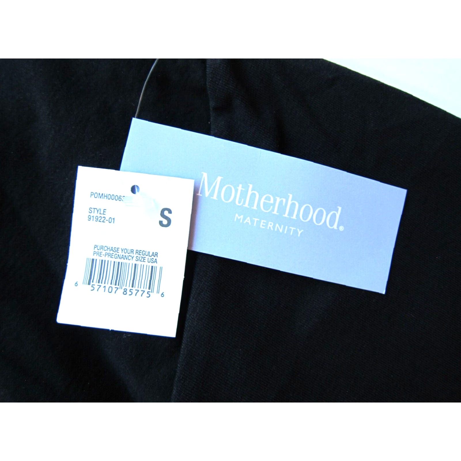 Vintage Motherhood Black Stretch High Waist Skinny Maternity Legging Pant Small Size 28" / US 6 / IT 42 - 3 Thumbnail