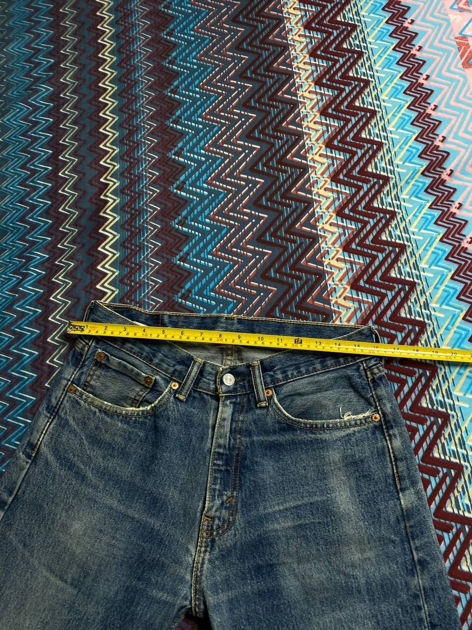 Levi's Crazy vintage y2k Levi’s 505 faded washed denim jeans skater Size US 32 / EU 48 - 15 Thumbnail