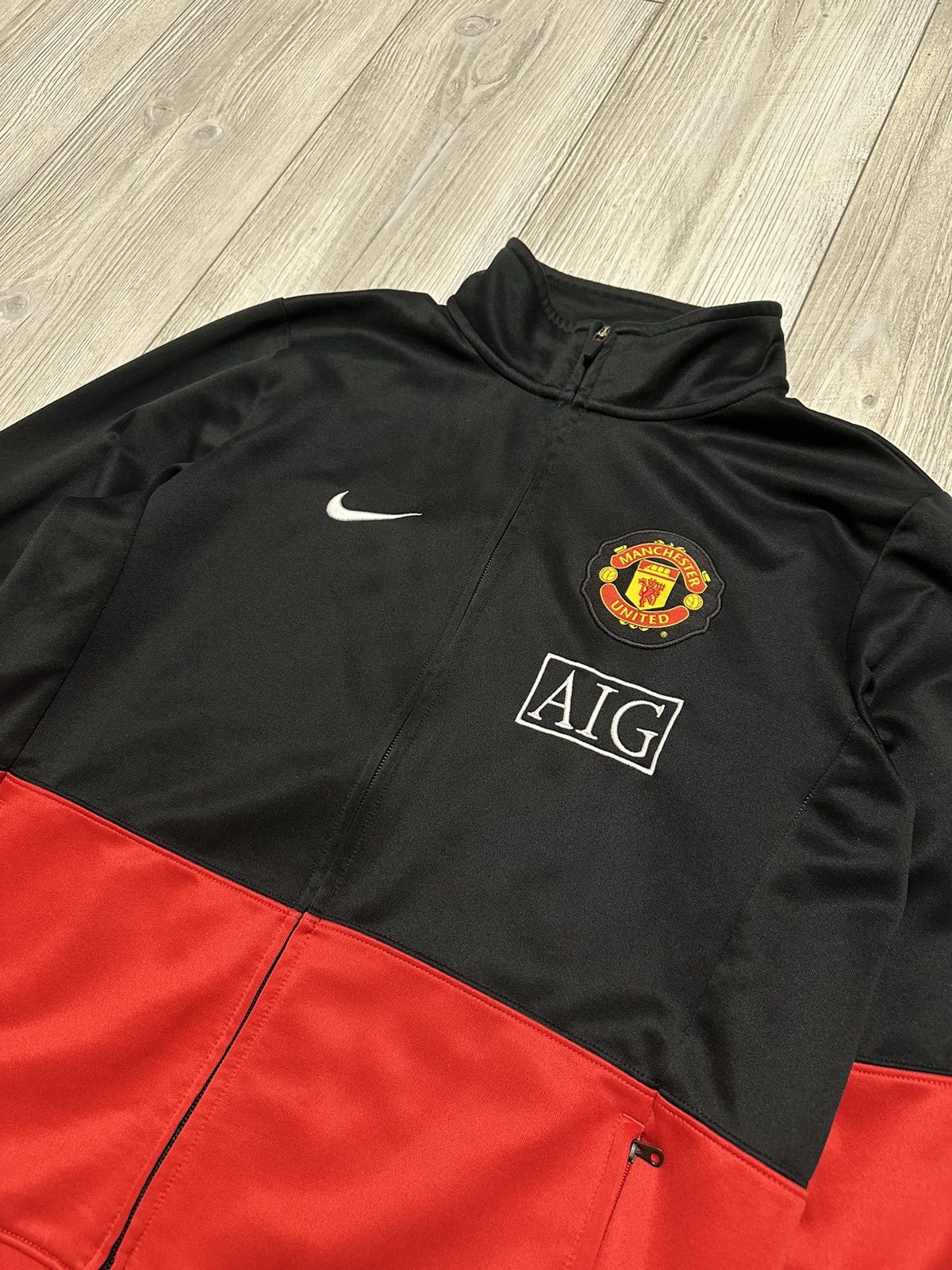 Vintage Nike Manchester United Vintage 2009-2010 Zip Jacket Size US M / EU 48-50 / 2 - 2 Thumbnail