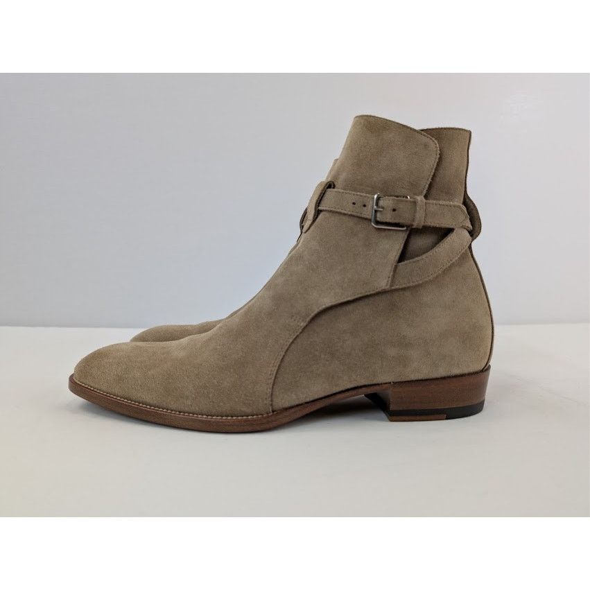 Saint Laurent Paris o1rshd1 Q:2 / Wyatt 30 Jodhpur Boots in New Sigaro Size US 8 / EU 41 - 12 Thumbnail
