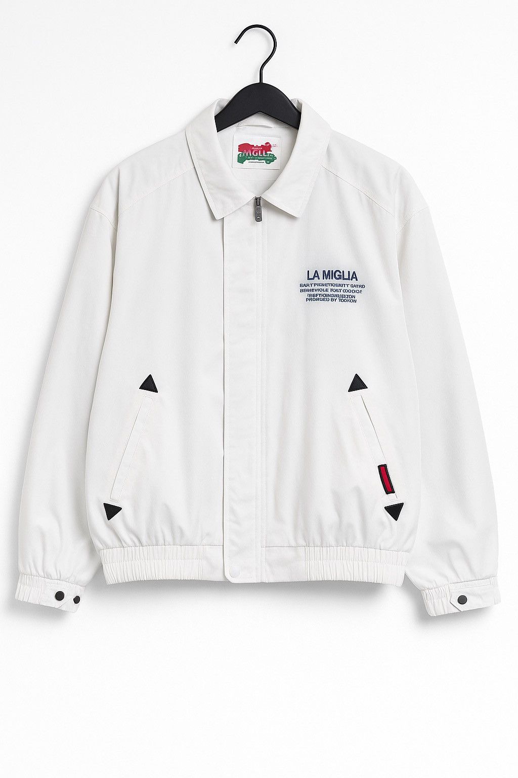 Vintage La Miglia Vintage Motorcycle Windbreaker White Italia Racing Size US L / EU 52-54 / 3 - 1 Thumbnail