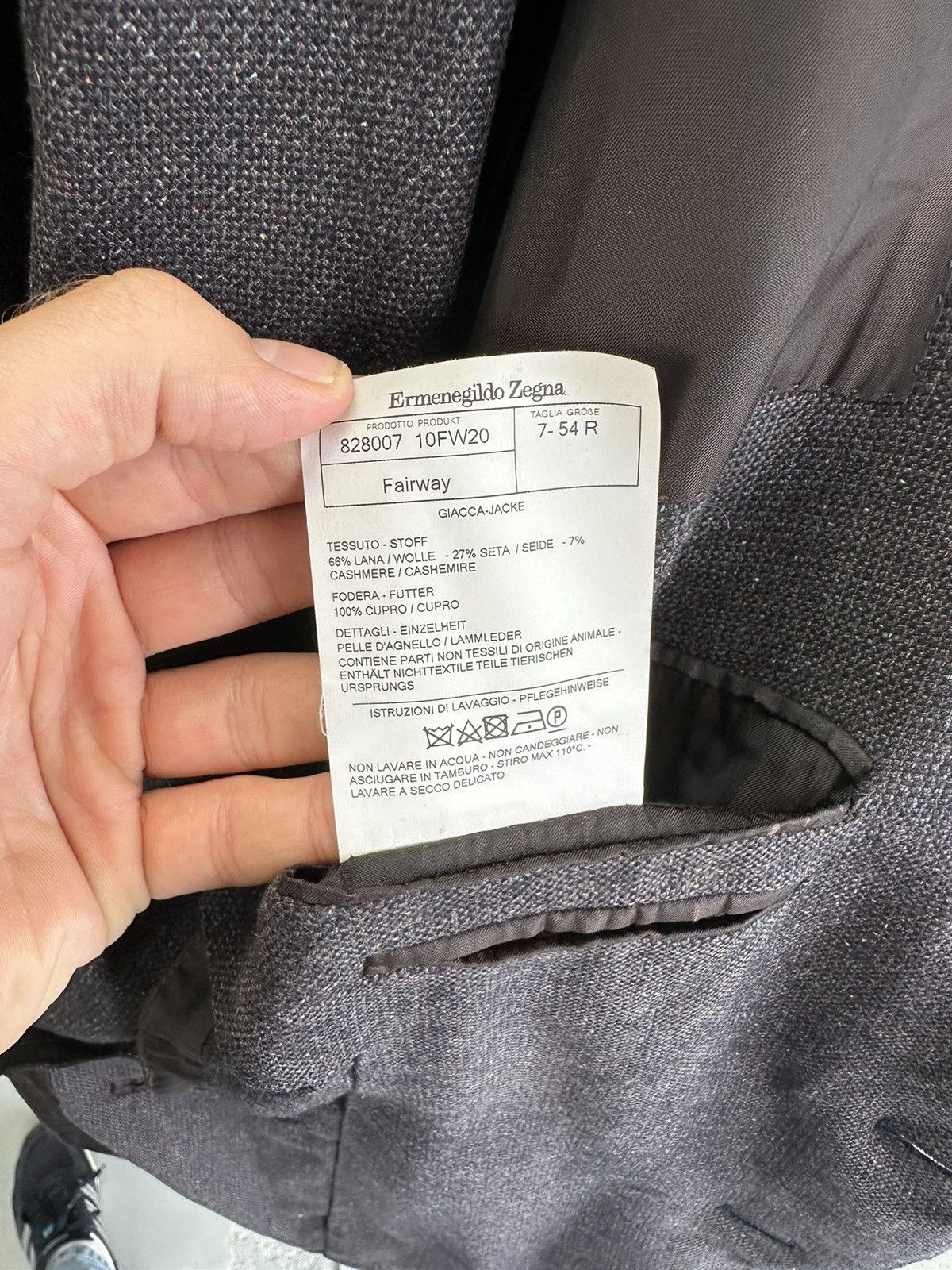 Ermenegildo Zegna Ermenegildo Zegna Wool Blazer Size 54R - 10 Thumbnail