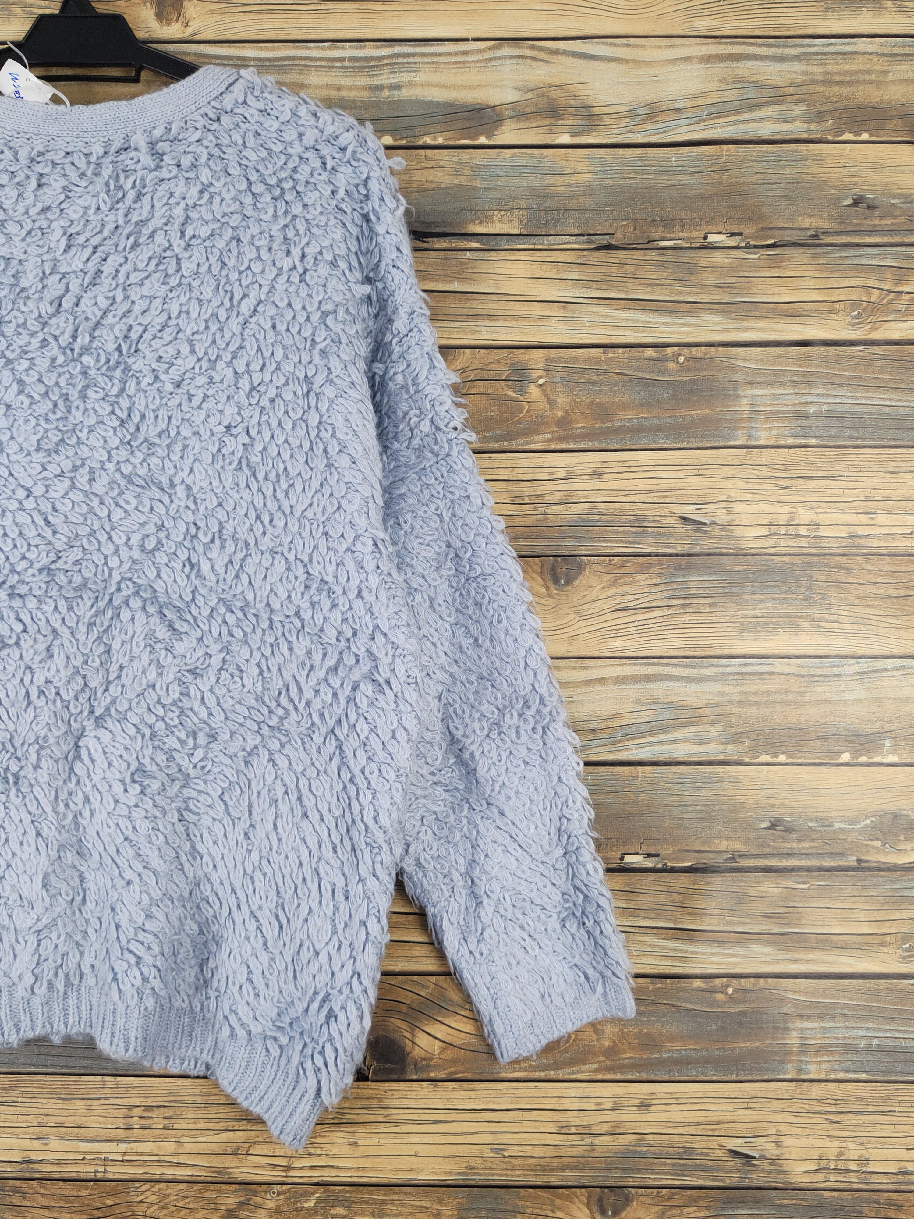 Japanese Brand Vis Blue Shag Shaggy Fur Mohair Knitwear Cardigan #W2034 Size US L / EU 52-54 / 3 - 9 Thumbnail