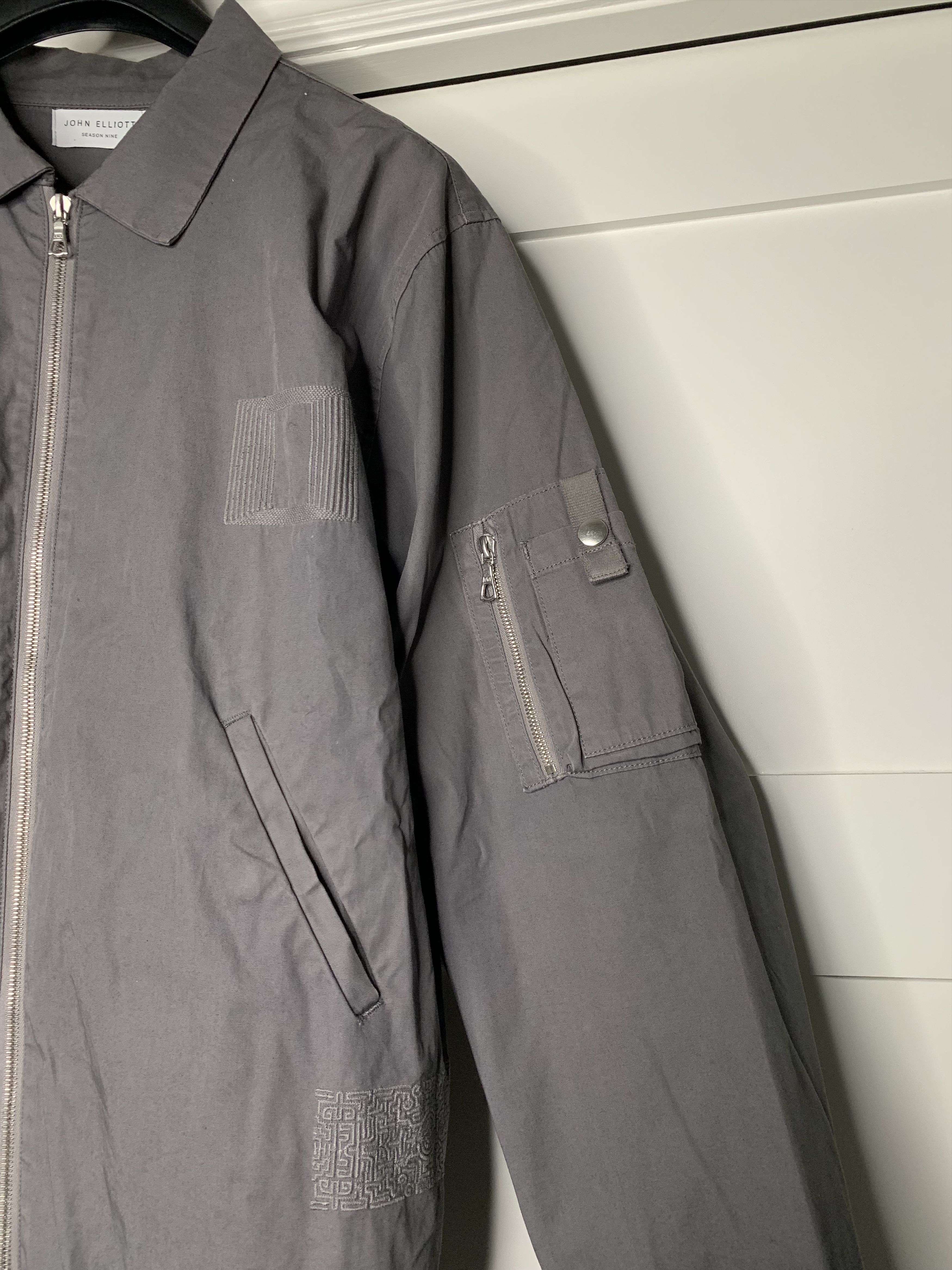 John Elliott John Elliott Gray Bomber Jacket Size US XL / EU 56 / 4 - 2 Thumbnail