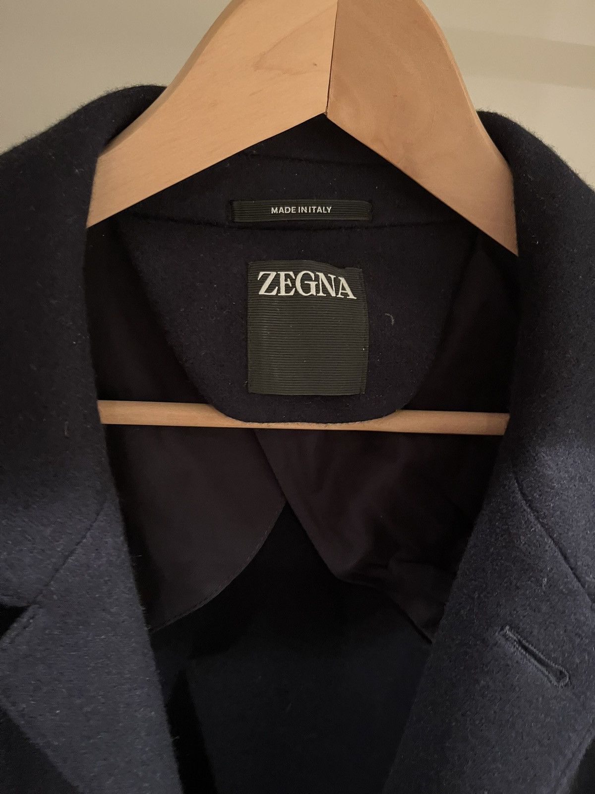 Z Zegna Zegna Wool & Cashmere Alpe Chore Jacket Navy Blue New+Tags Size US XL / EU 56 / 4 - 15 Thumbnail