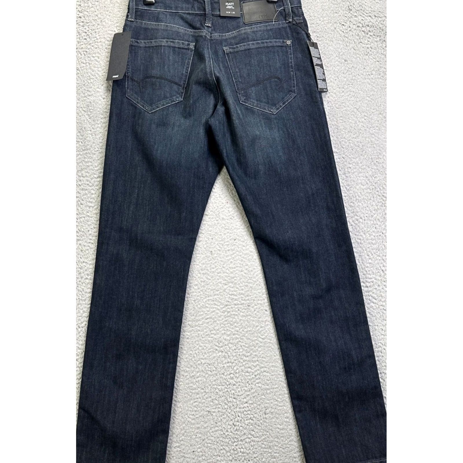 Mavi Mavi Matt Jeans Mens 29X32 Blue Distressed Relaxed Straight Denim NEW Size US 29 - 3 Thumbnail