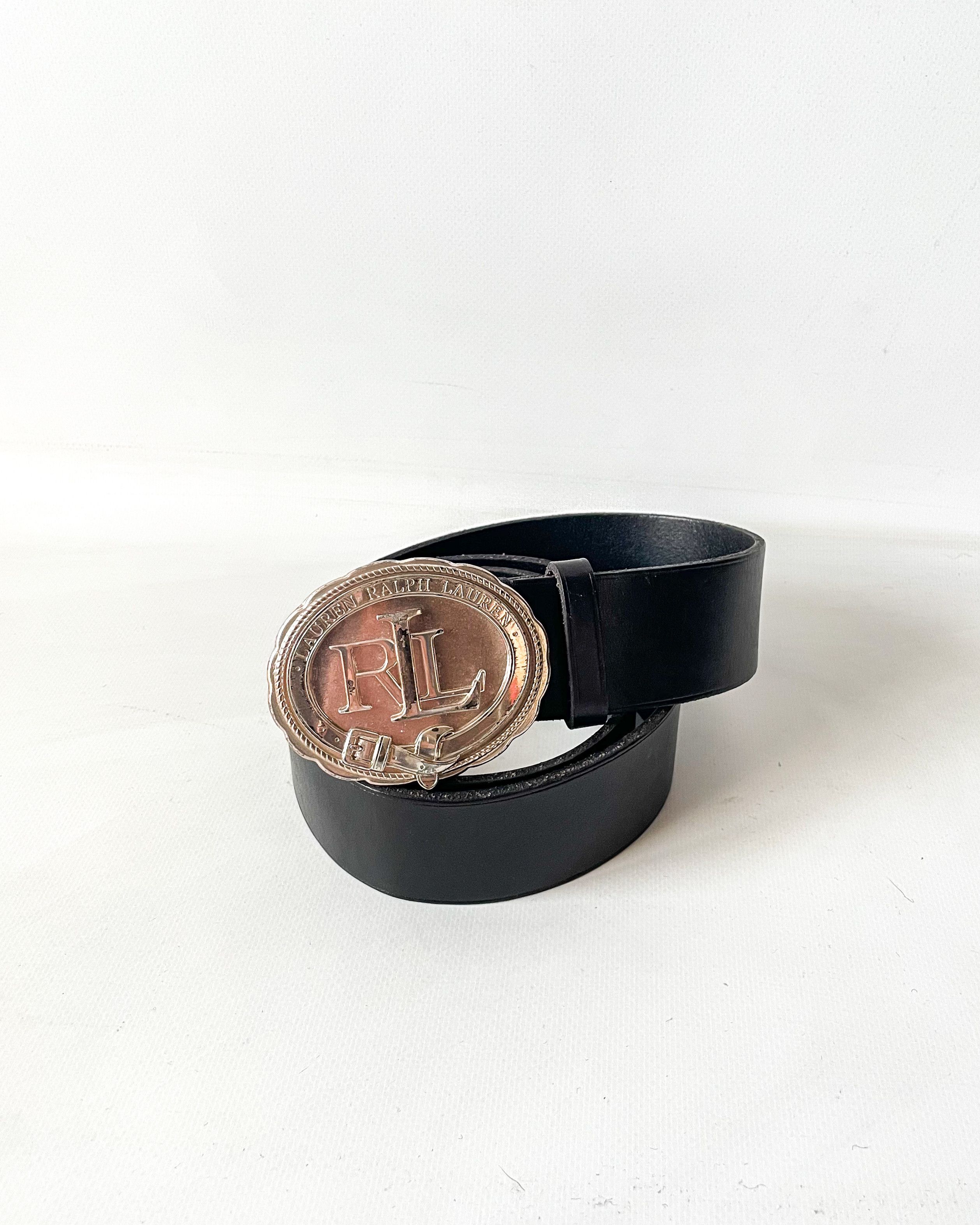 Lauren Ralph Lauren Lauren Ralph Lauren Leather Belt Buckle Logo Size 34 - 3 Thumbnail