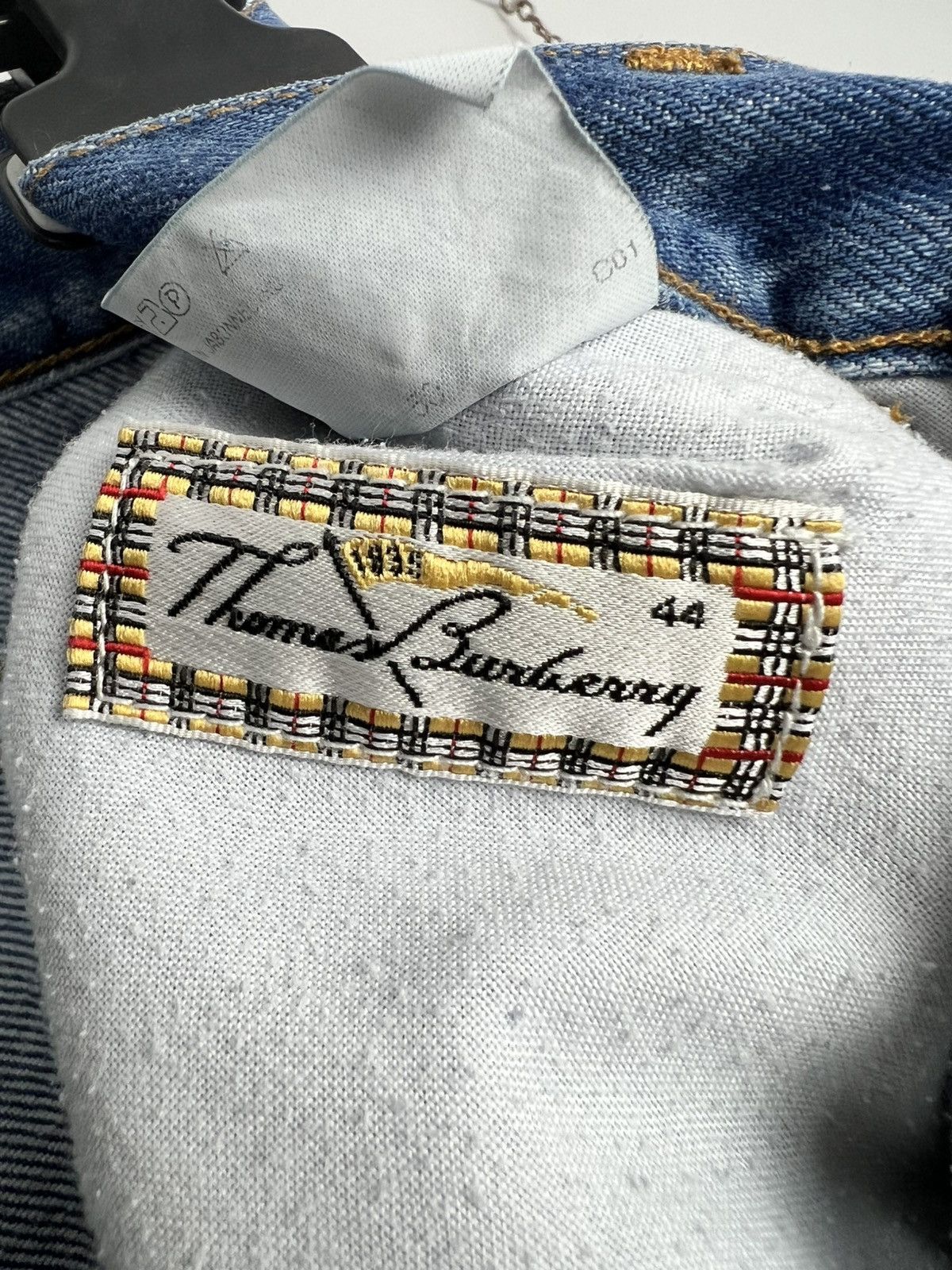 Burberry × Vintage Thomas Burberry Classic blue denim pants jeans Size US 30 / EU 46 - 8 Thumbnail