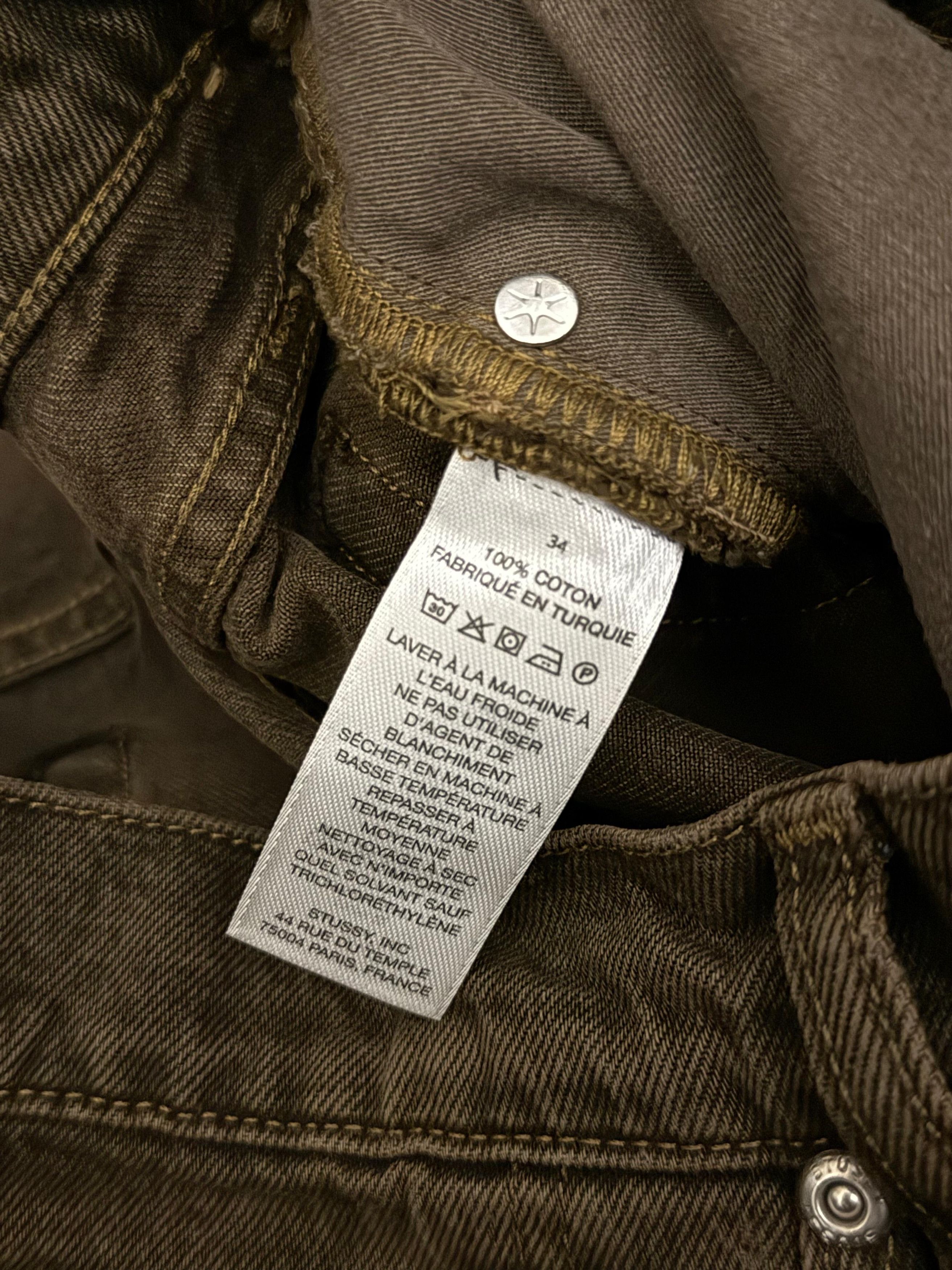 Stussy CC28 Mushroom Denim Jeans in Brown Size US 34 / EU 50 - 6 Thumbnail