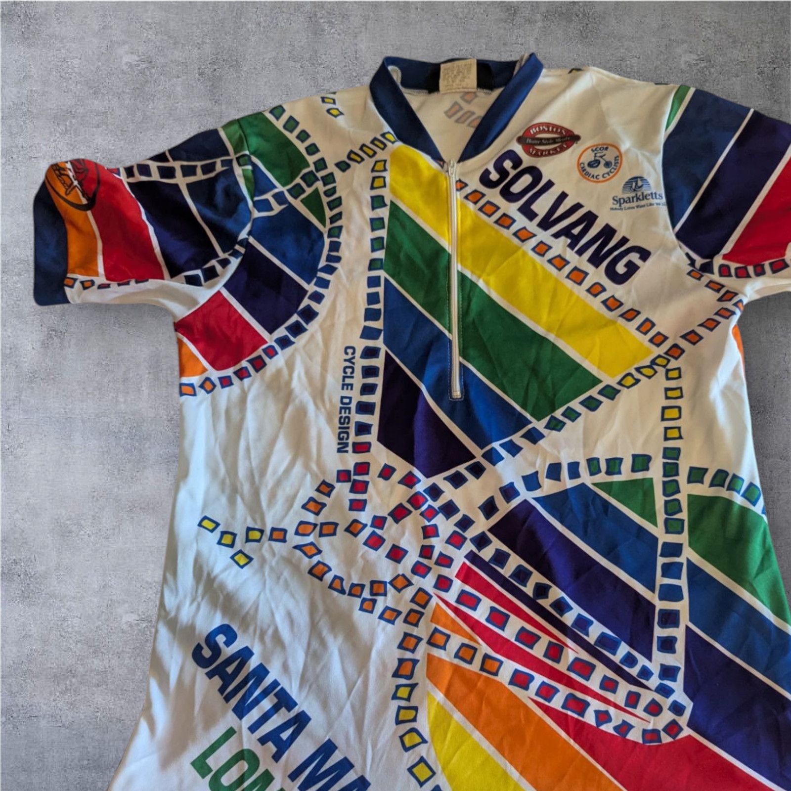 Toga Vtg Toga Solvang Century Santa Maria 1993 Cycling Jersey Med Size US L / EU 52-54 / 3 - 1 Thumbnail
